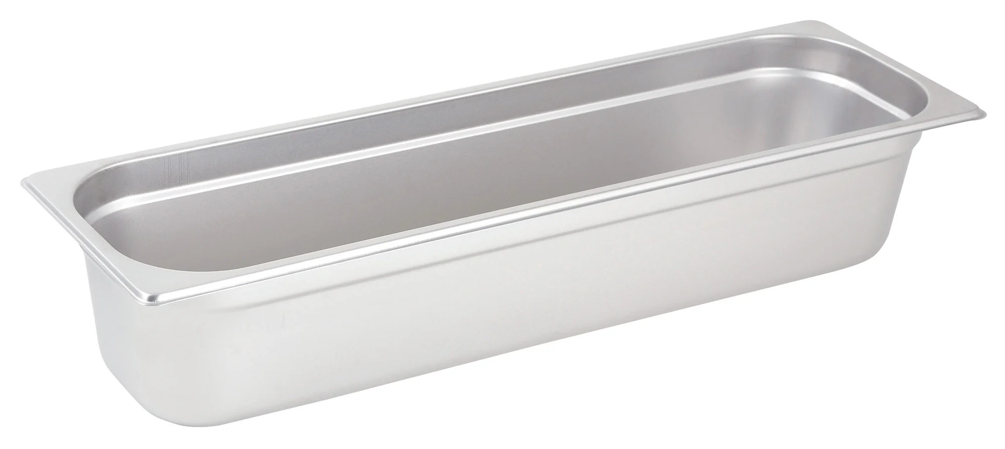 Winco SPJH-4HL 1/2 Size Long Steam Table Pan 20-4/5 Inch 22 Gauge Heavyweight