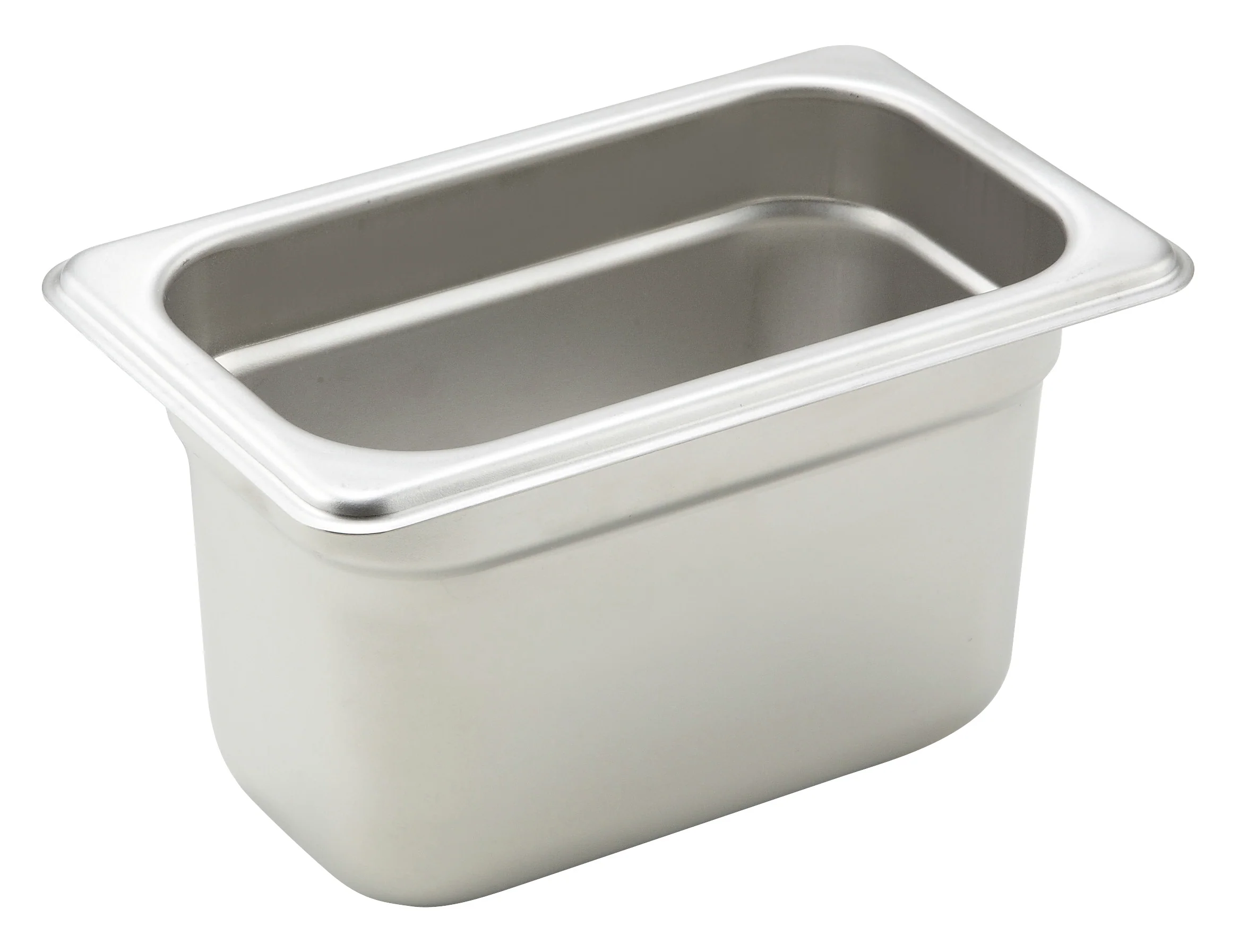 Winco SPJH-904 6-3/4 Inch Steam Table Pan 22 Gauge Stainless Steel with Anti-jamming - Image 2