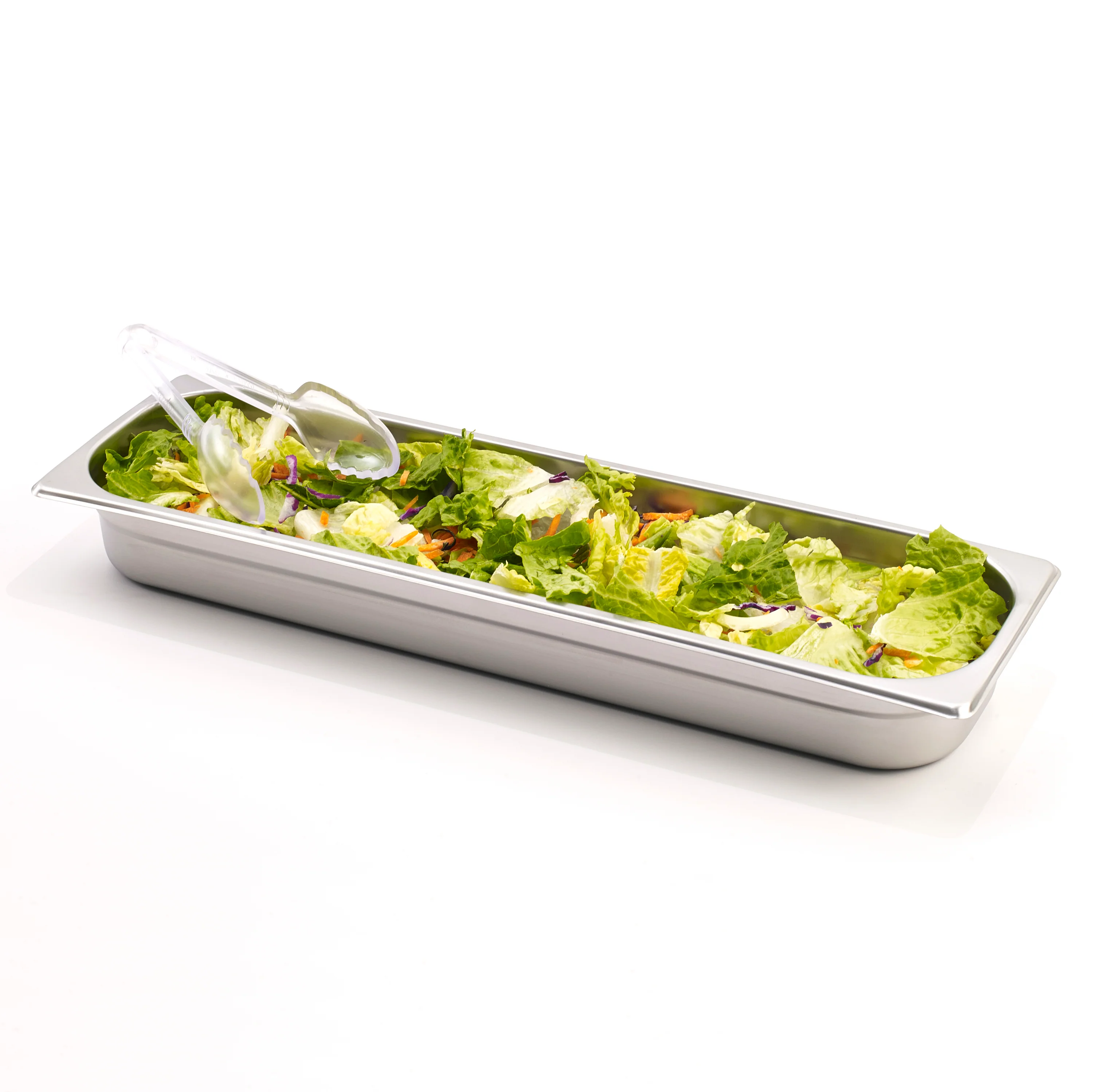 Winco SPJL-2HL 1/2 Size Long Steam Table Pan 25 Gauge Stainless Steel with Anti-jamming - Image 2