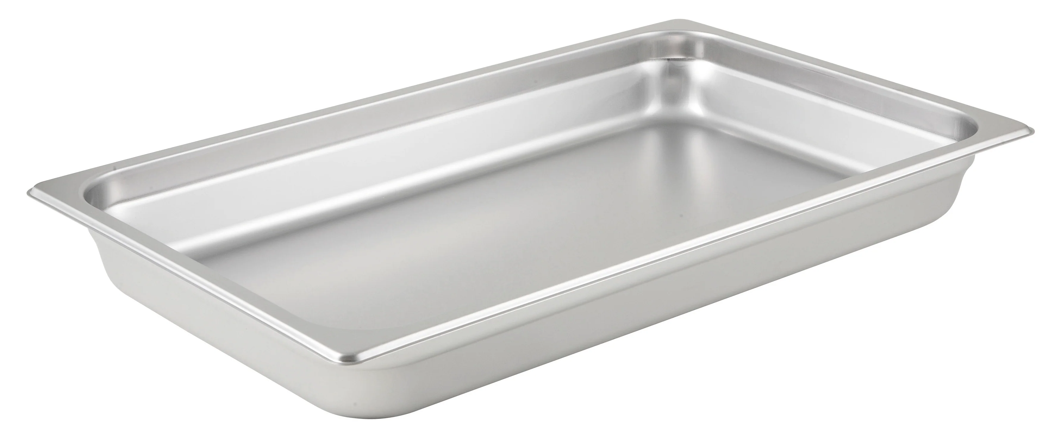 Winco SPJM-102 20-3/4 Inch Full Size Steam Table Pan 24 Gauge Stainless Steel with Anti-jamming