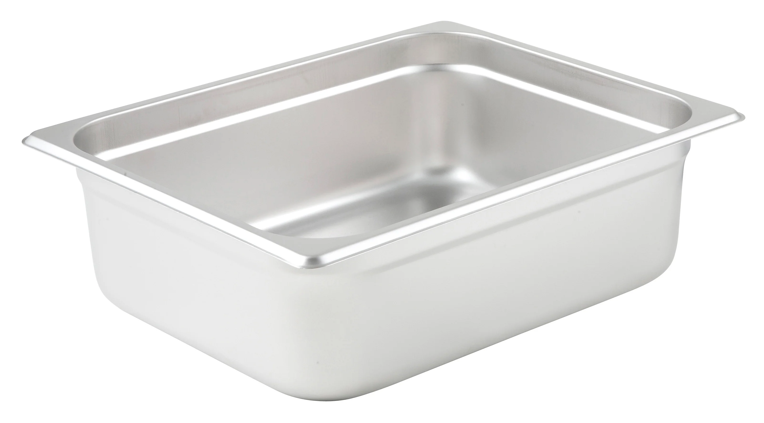 Winco SPJM-204 12-3/4 Inch Steam Table Pan 1/2 Size Anti-jamming Stainless Steel - Image 2