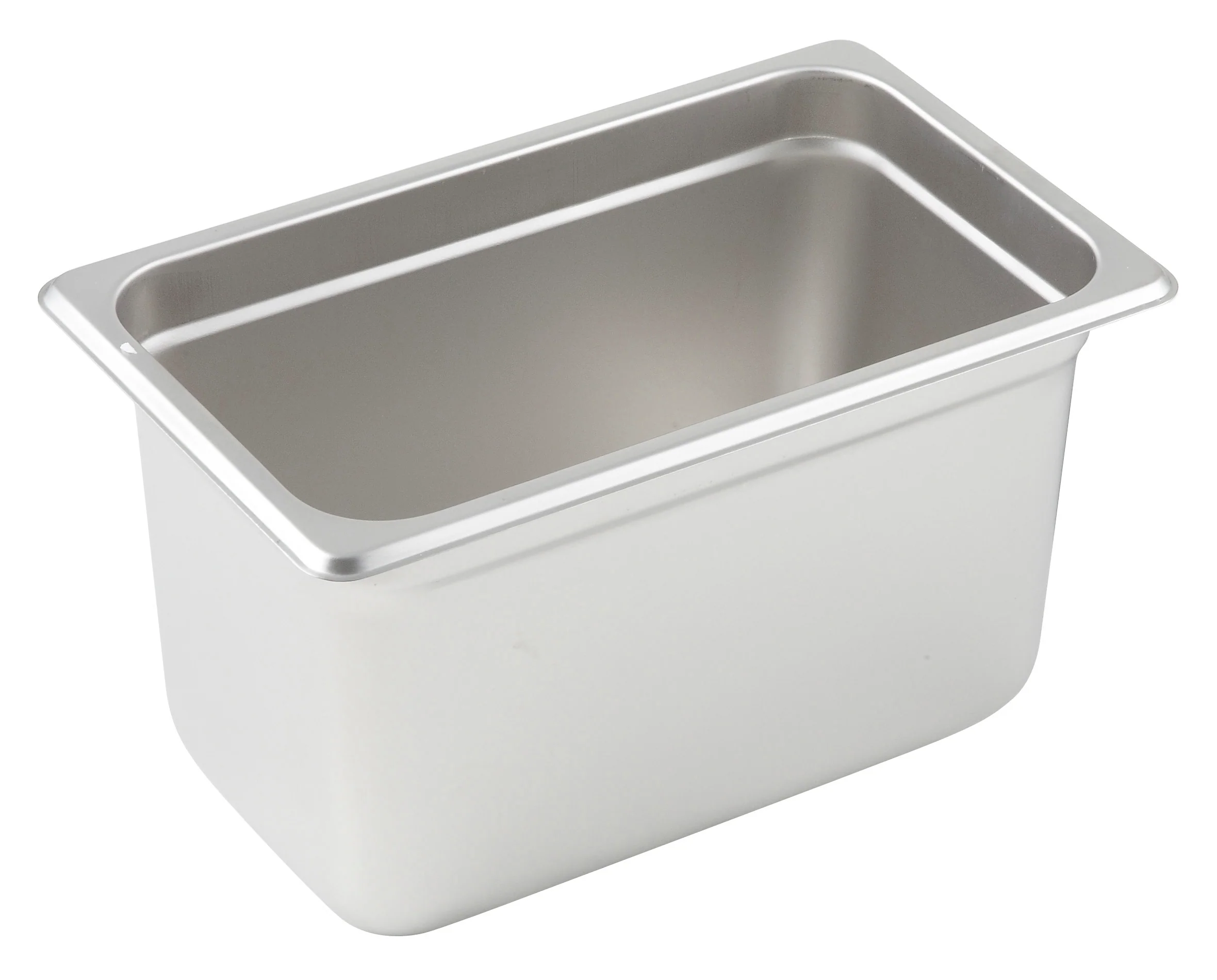 Winco SPJM-406 1/4 Size Steam Table Pan 24 Gauge Anti-Jamming Stainless Steel - Image 3
