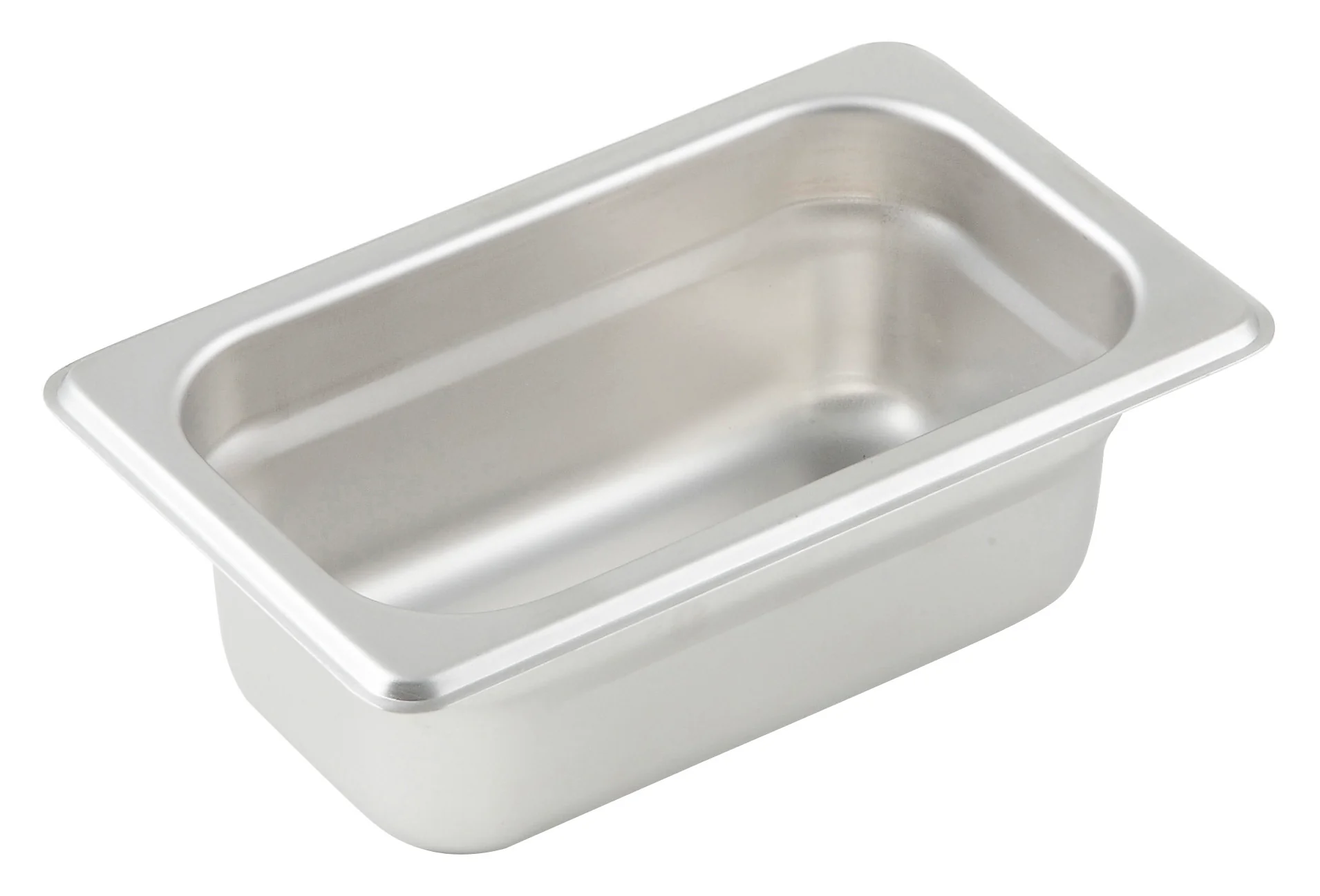 Winco SPJM-902 6-3/4 Inch Stainless Steel Steam Table Pan 1/9 Size Anti-jamming - Image 4