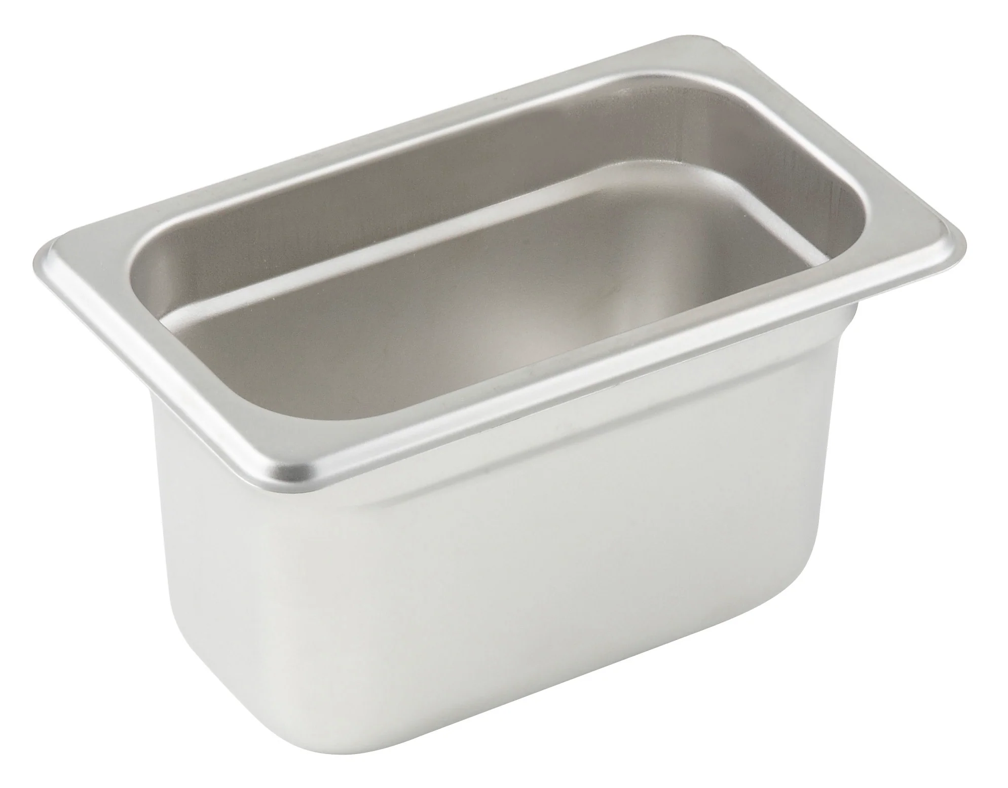 Winco SPJM-904 6-3/4 Inch Steam Table Pan 1/9 Size 24 Gauge Stainless Steel with Anti-Jamming - Image 3