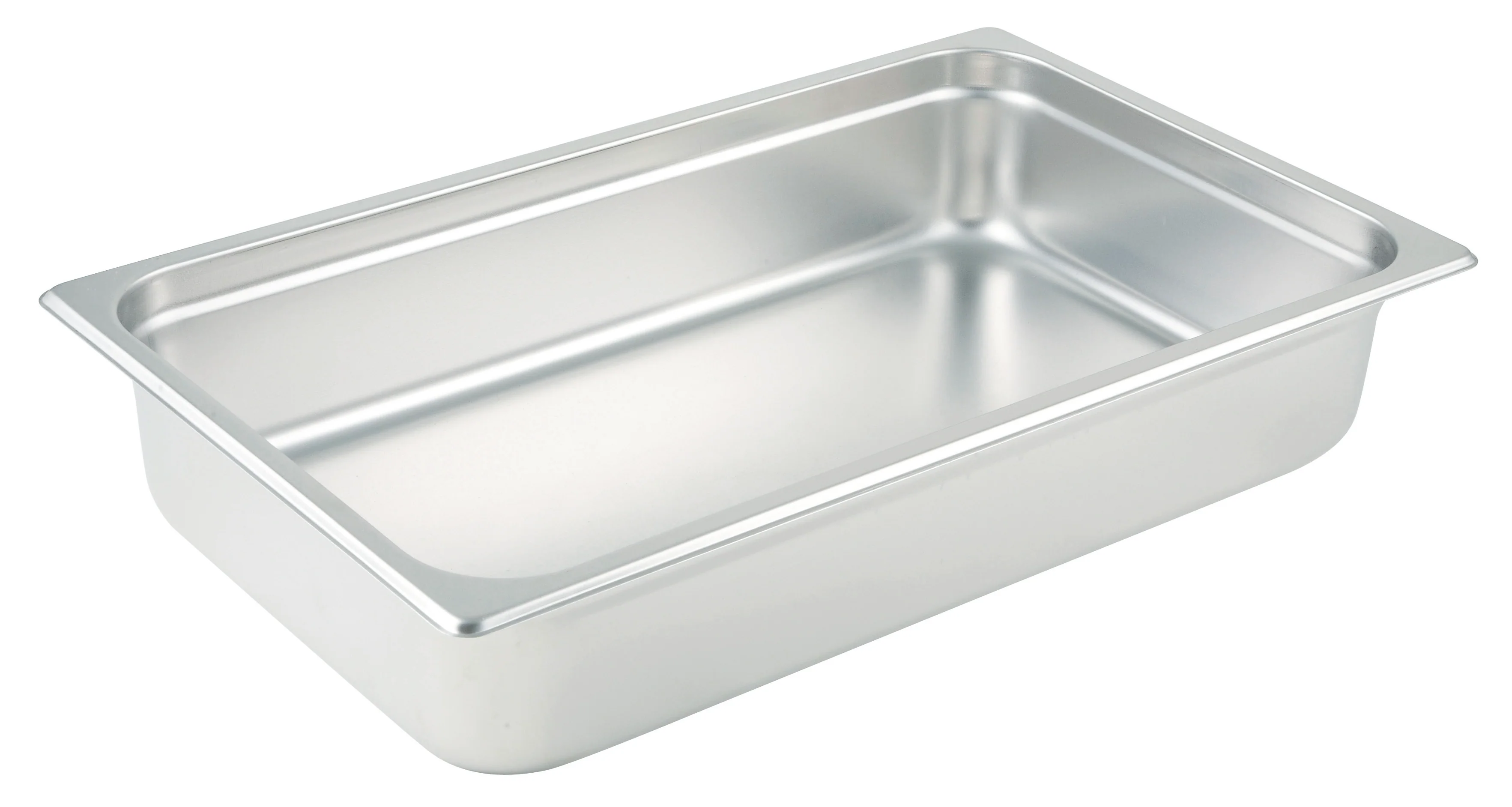 Winco SPJP-104 20-3/4 Inch Steam Table Pan Full Size 23 Gauge Stainless Steel with Anti-jamming