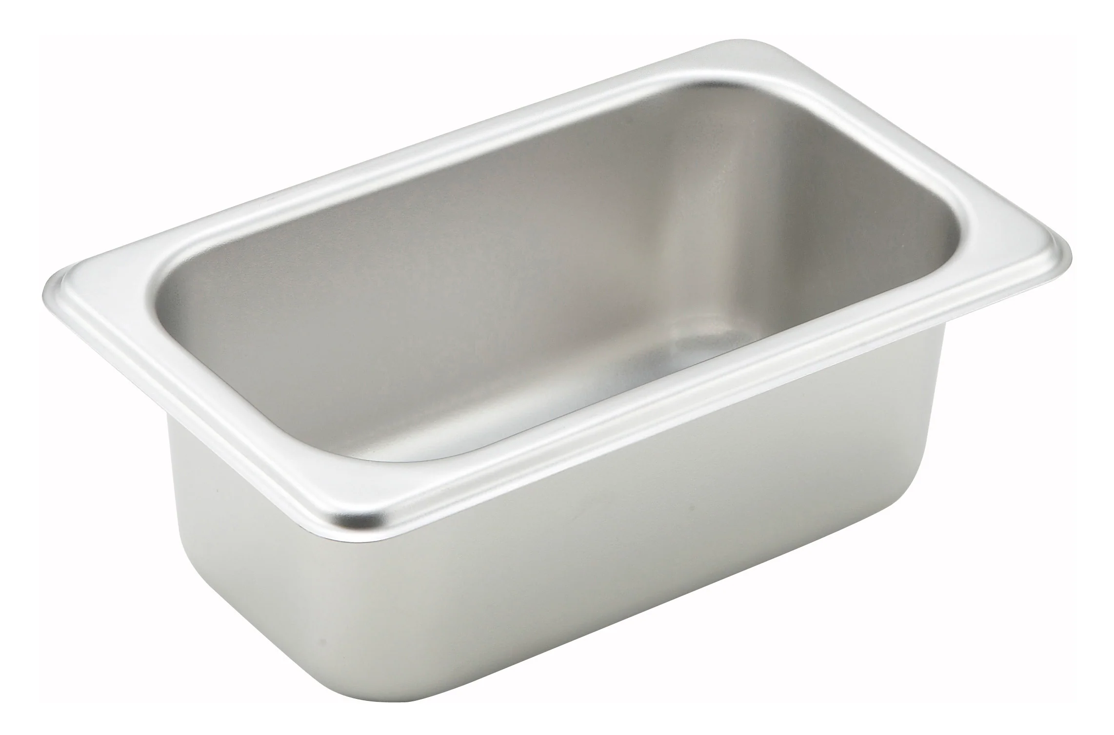 Winco SPN2 6-3/4 Inch Stainless Steel Steam Table Pan 1/9 Size with NSF - Image 2