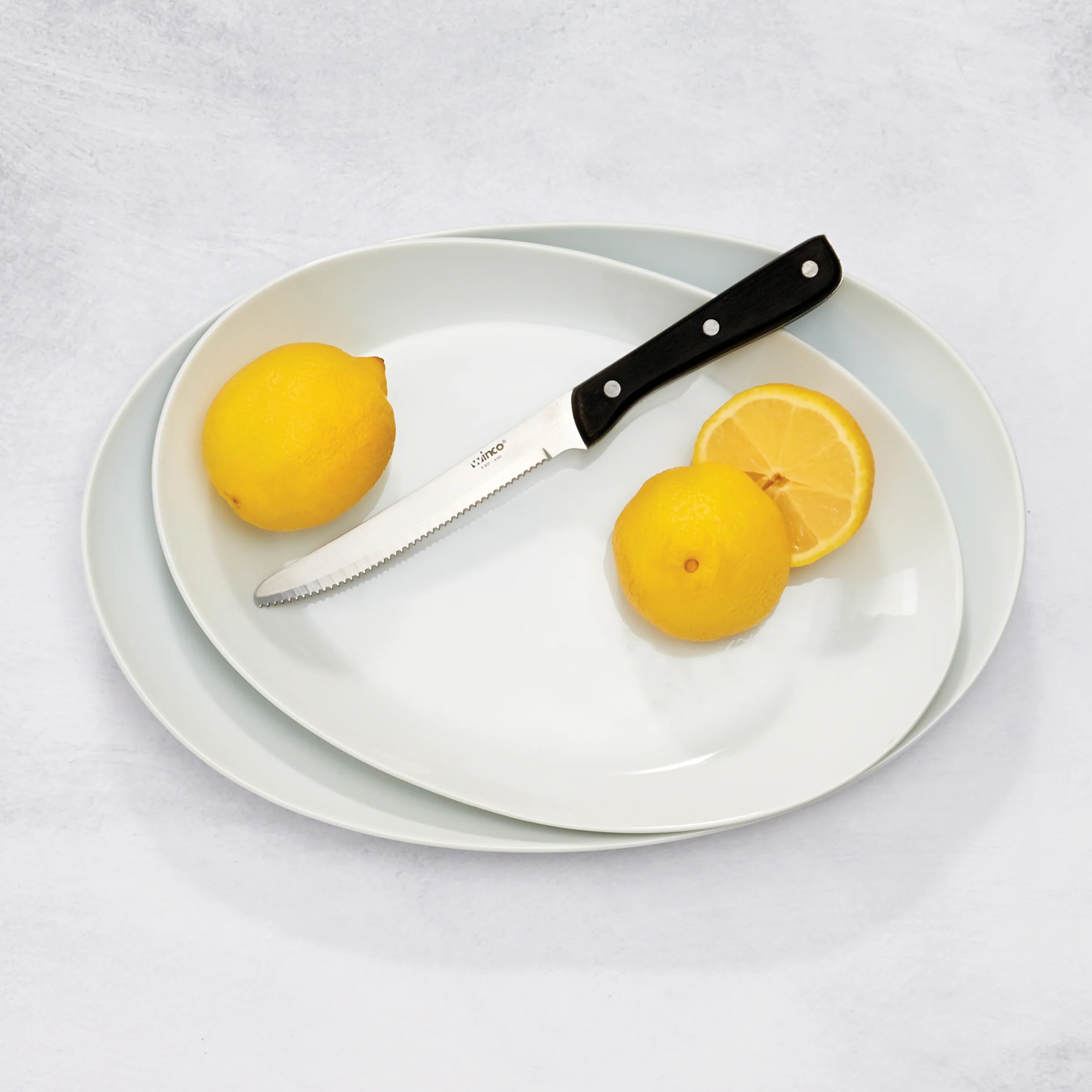 Winco 19" Oval Specialty Platter - Stainless Steel Serving Tray - Image 2