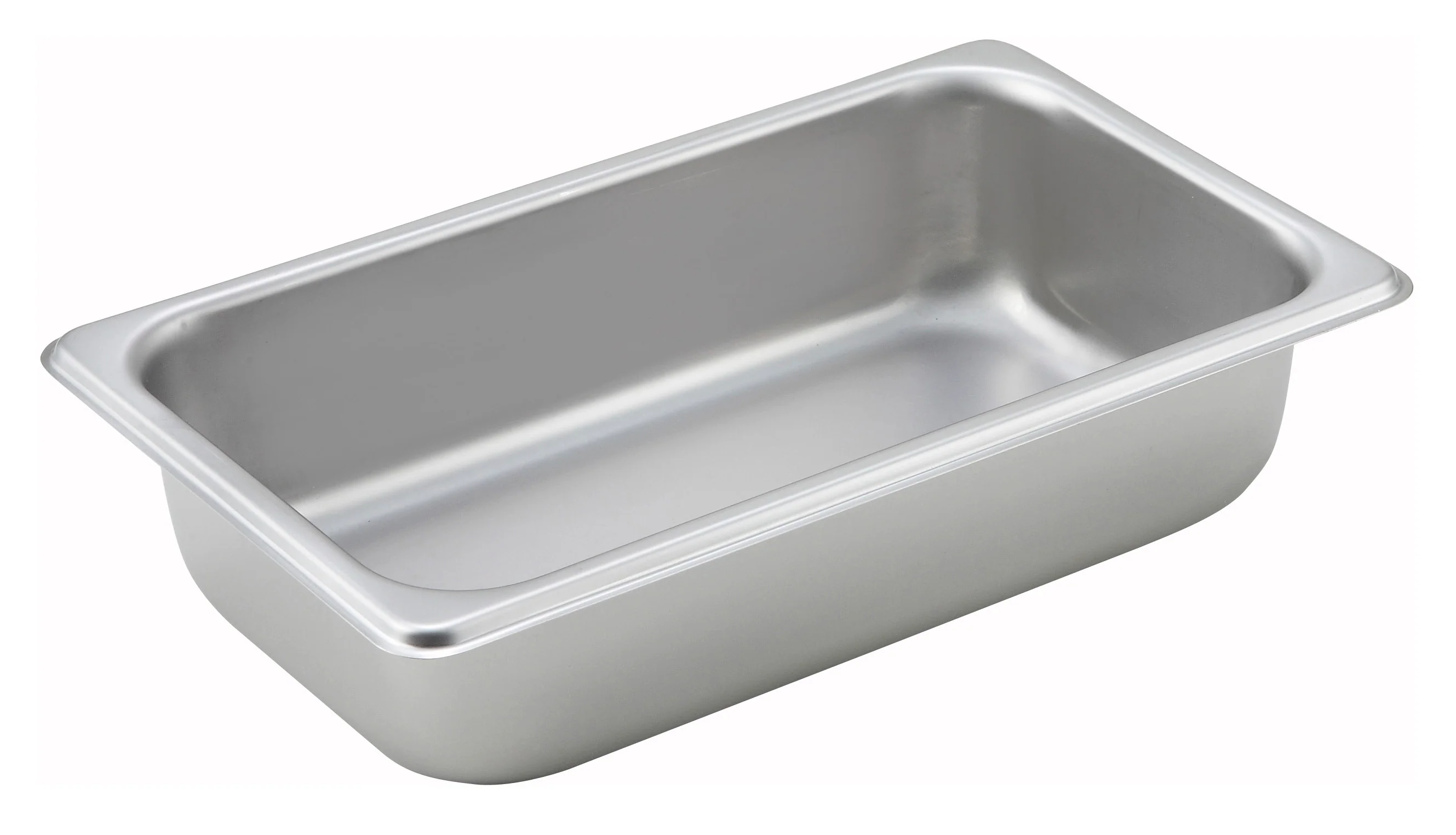 Winco SPQ2 11 Inch Steam Table Pan 25 Gauge 1/4 Size Stainless Steel with Straight Sides - Image 2