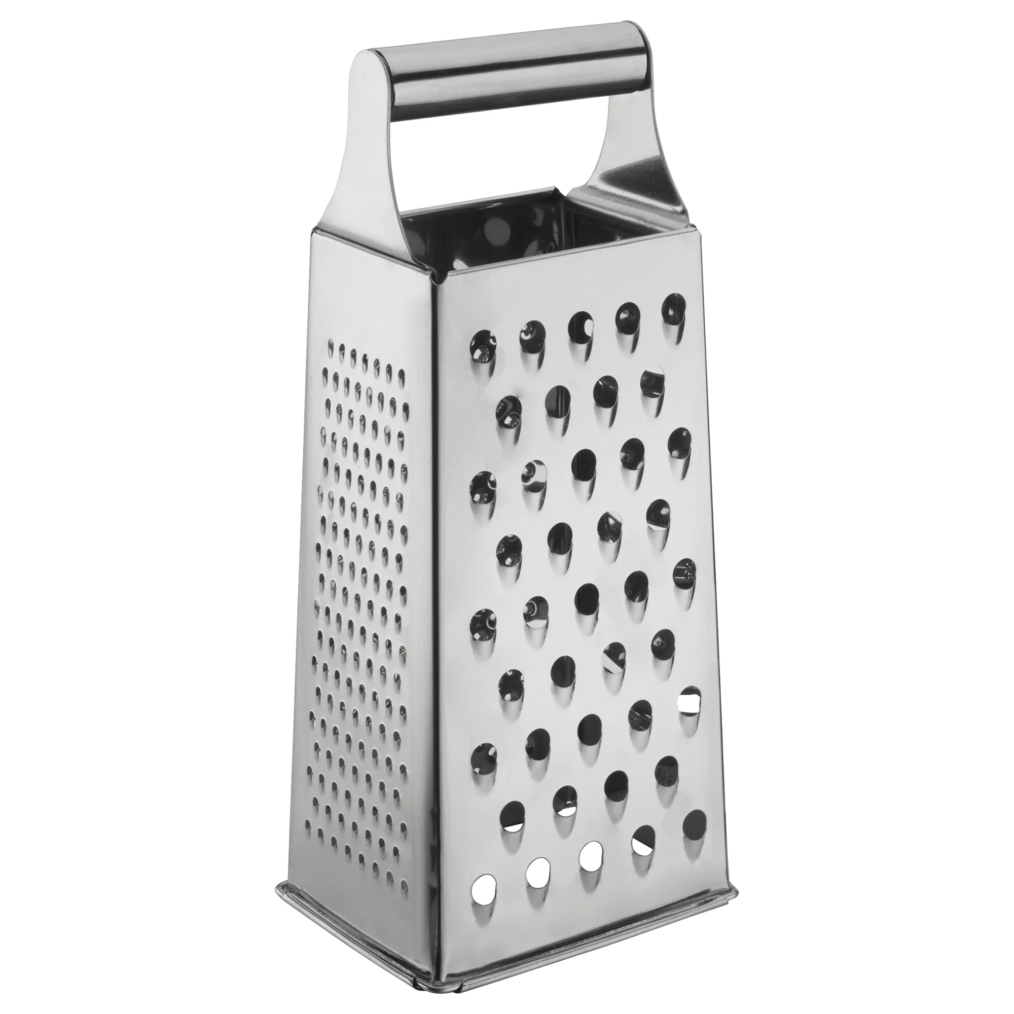 Winco SQG-1 4 Inch Stainless Steel Grater Tapered with Handle - Image 2