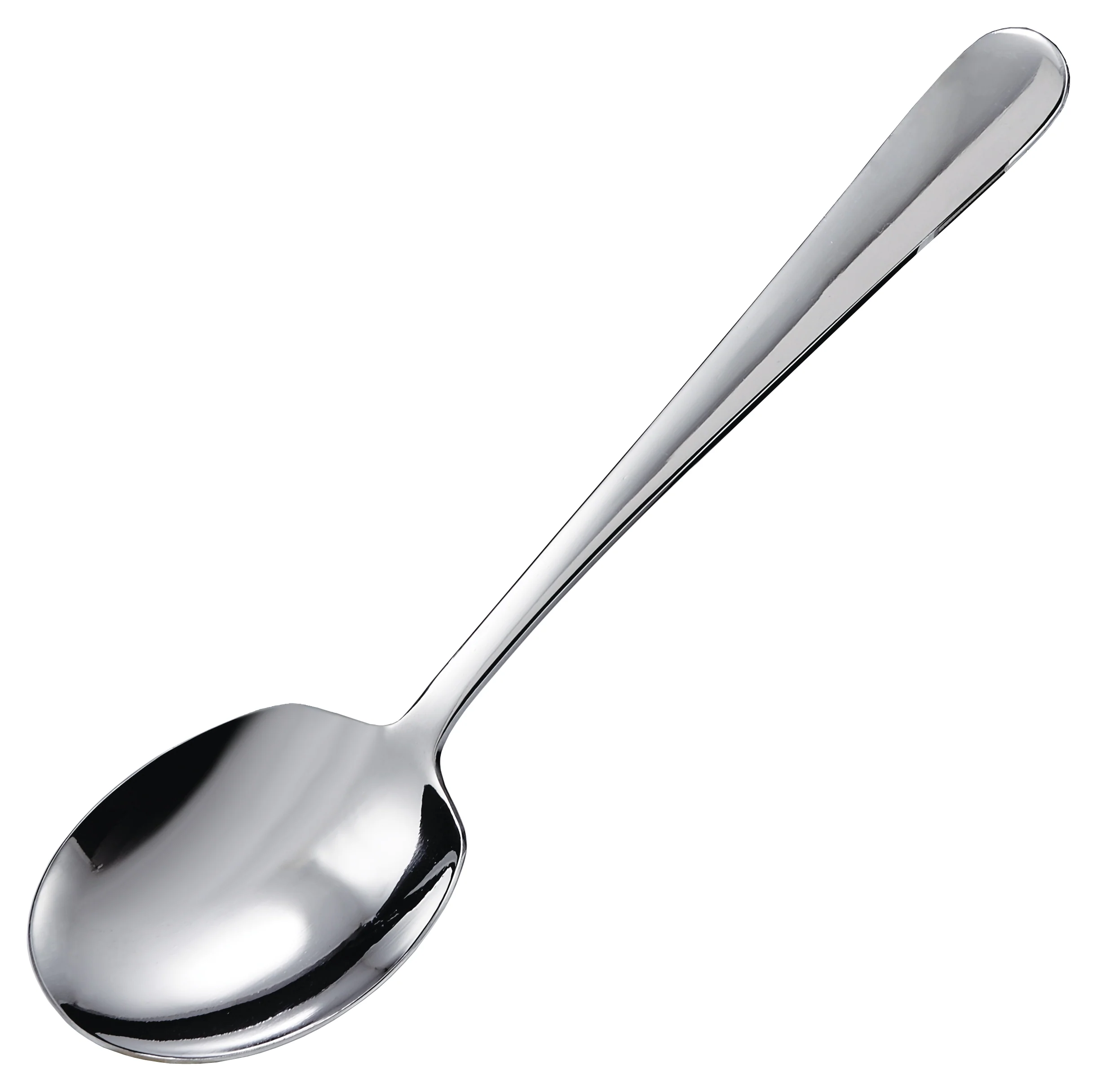 Winco SRS-2 8-5/8 Inch Serving Spoon Stainless Steel Round Edge - Image 2