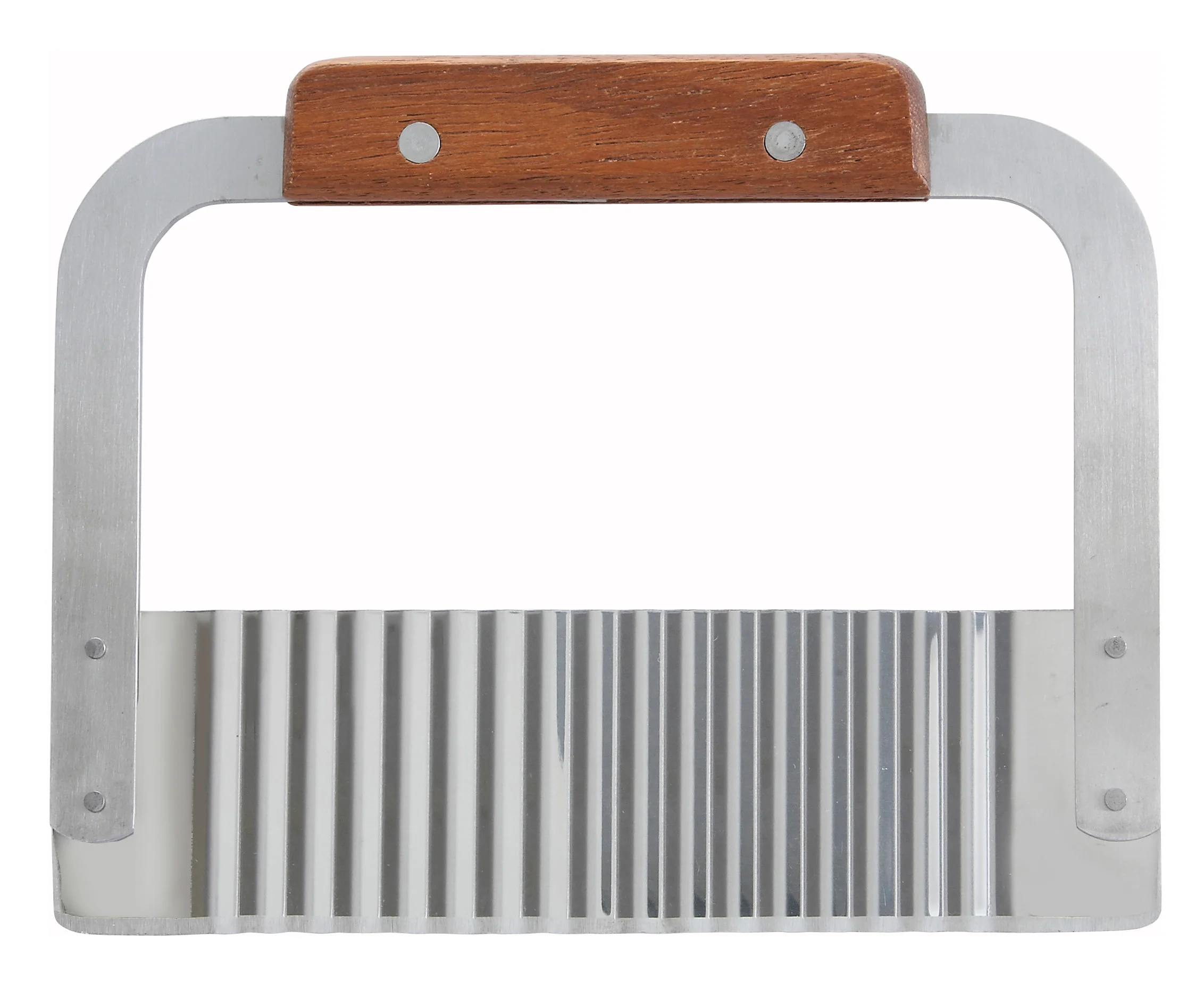 Winco SRT-7 7 Inch Stainless Steel Serrator with Wood Handle Knife - Image 2