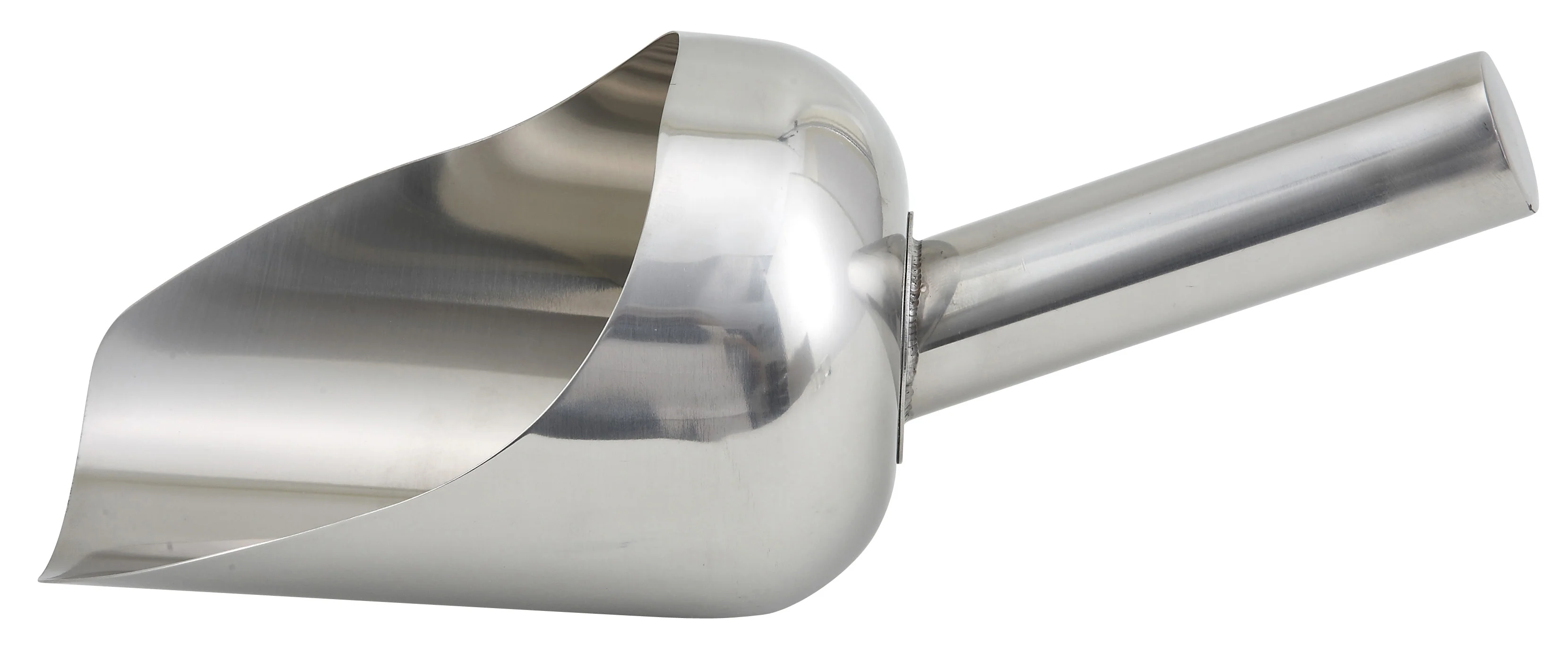 Winco SSC-2 1 Quart Utility Scoop Stainless Steel with Ergonomic Handle