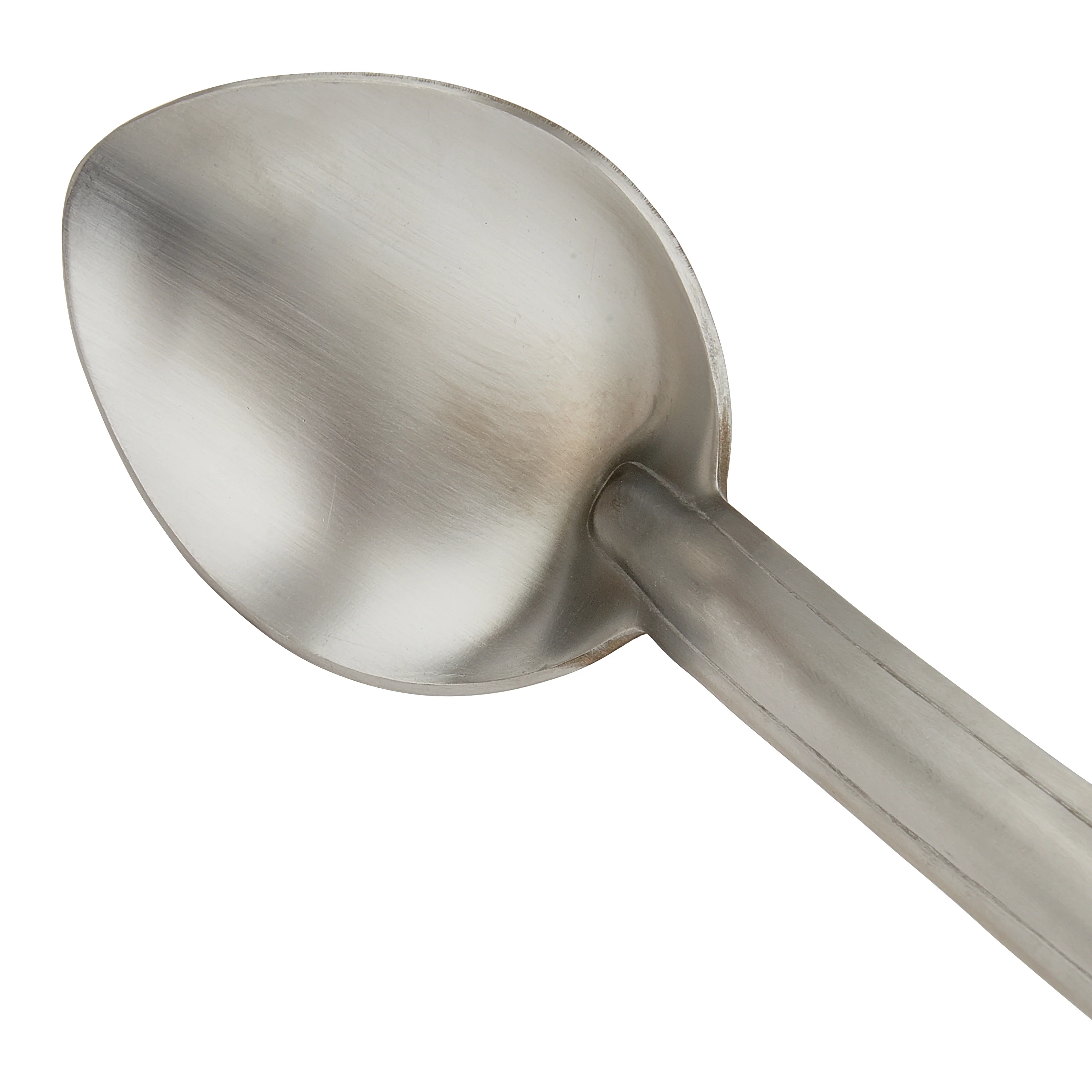 Winco SSCH-13S 13 Inch Long Heavy Duty Solid Basting Spoon 18/0 Stainless Steel - Image 2