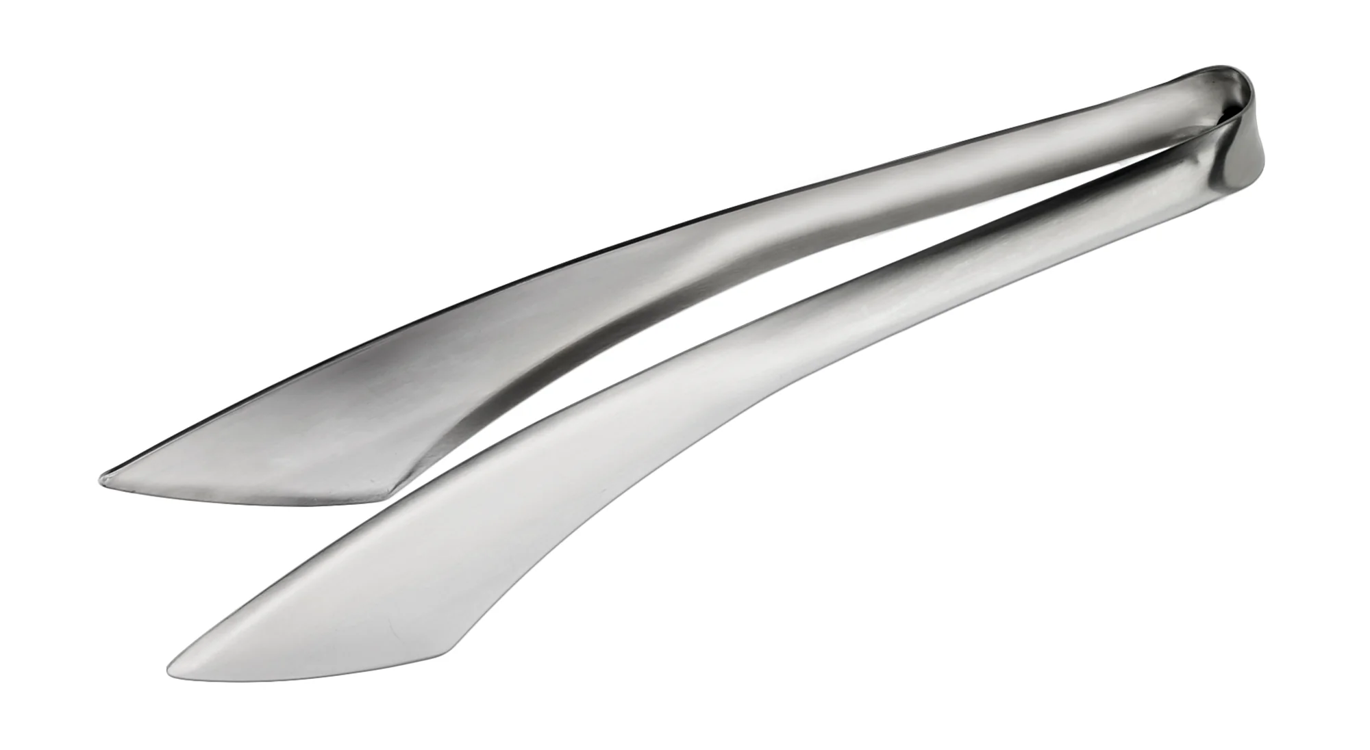 Winco STH-8 8-1/2 Inch Short Serving Tongs Dishwasher Safe Satin Finish 18/8 Stainless Steel - Image 2