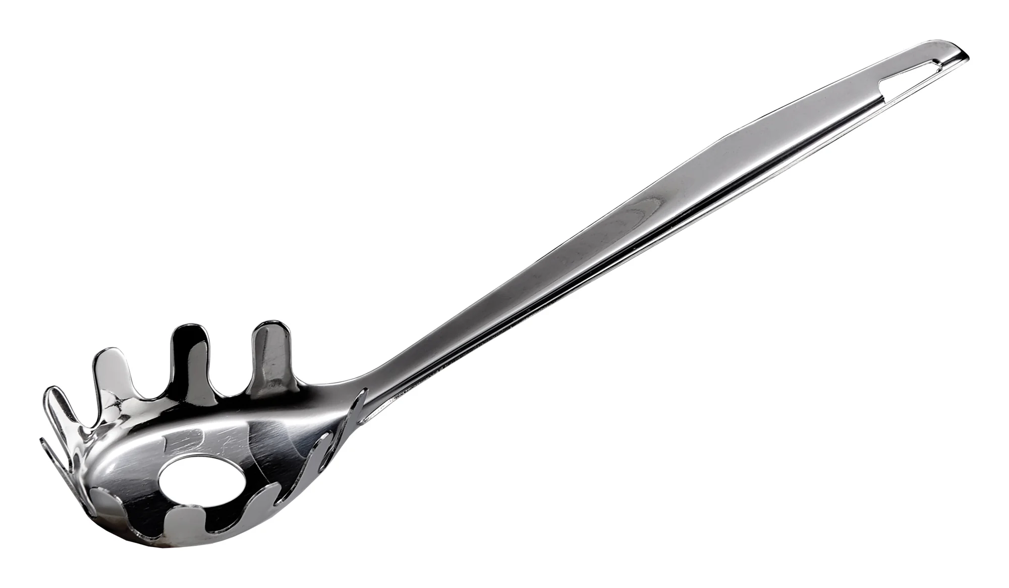 Winco STS-9 9 Inch Stainless Steel Spaghetti Server with Perforated Bowl