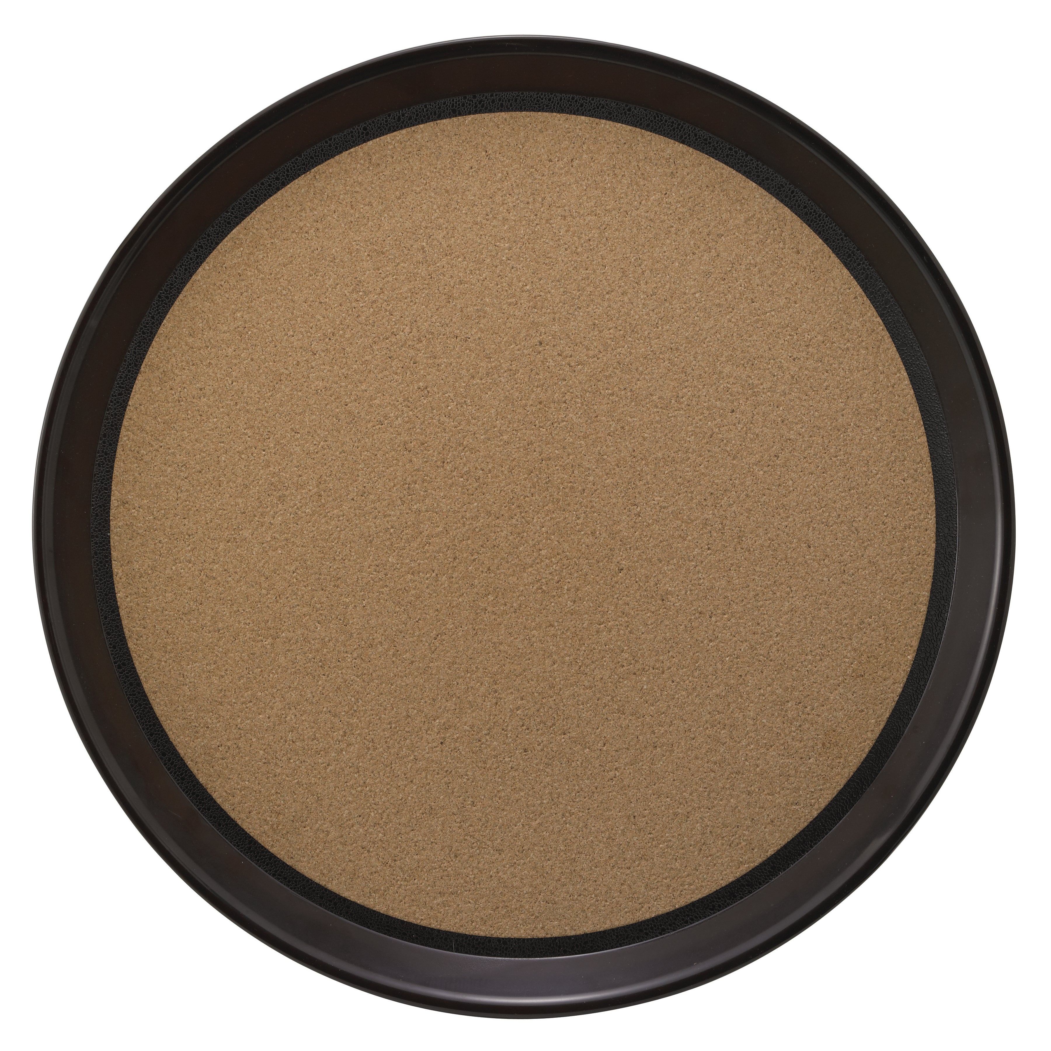 Winco TCK-16 16 Inch Round Tray with Cork Liner Plastic Brown - Image 3