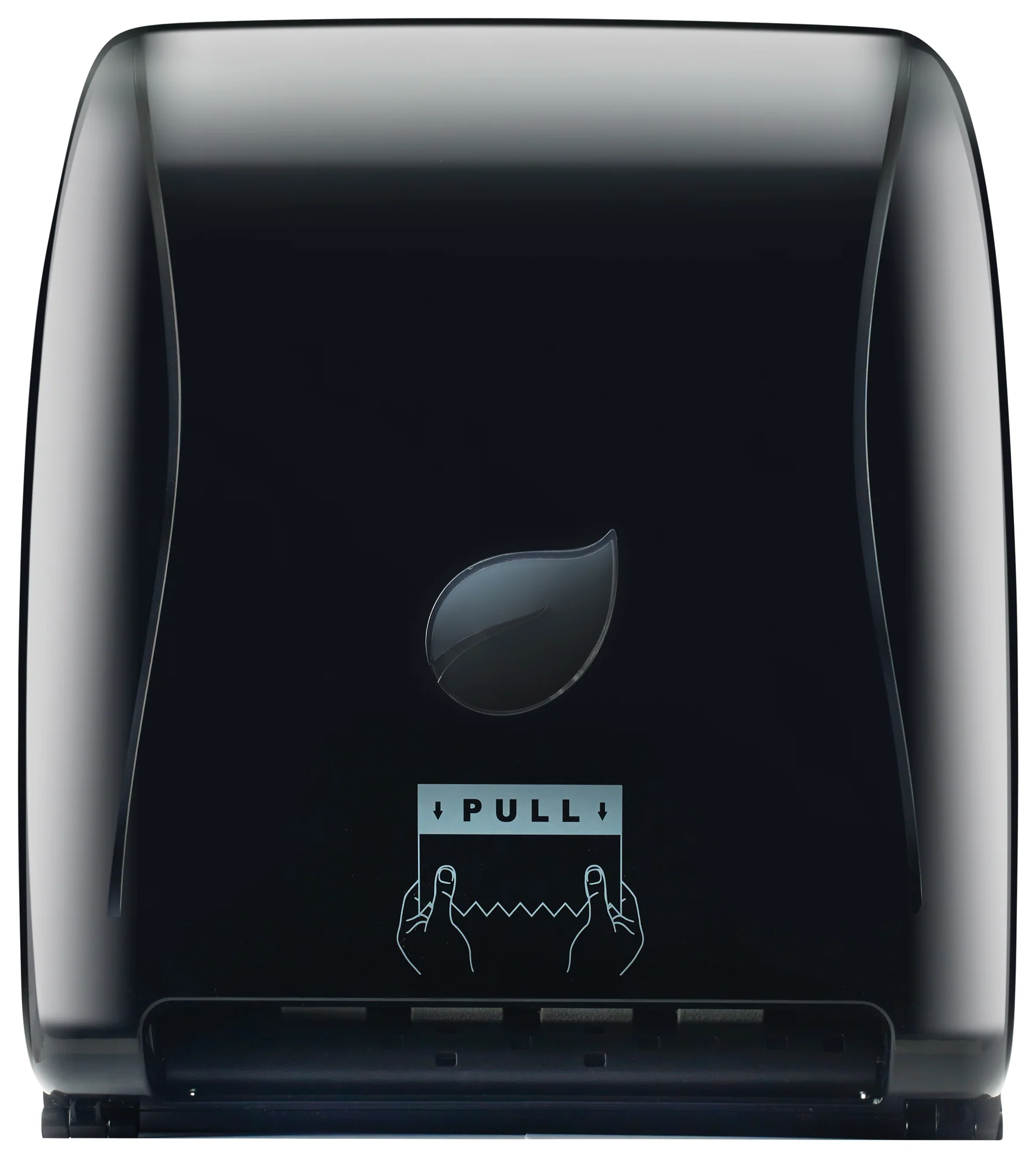 Winco TDAC-8K 12 Inch Wall Mount Touch-free Paper Towel Dispenser Black