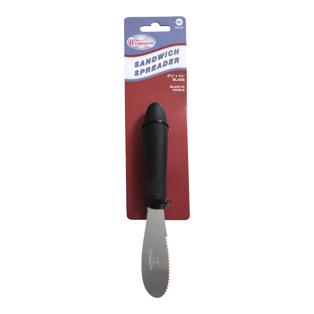 Winco TKP-31 3-5/8 Inch Stainless Steel Sandwich Spreader Dishwasher Safe - Image 2