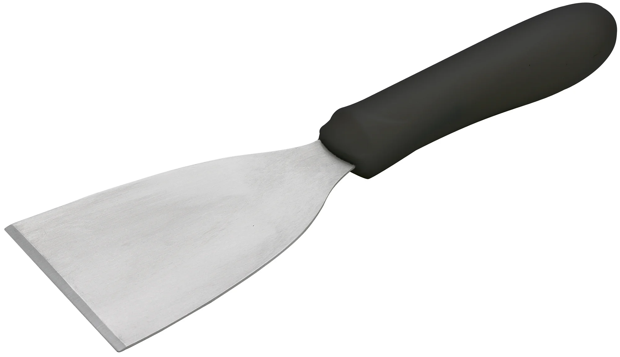 Winco TKP-32 4-1/2 Inch Stainless Steel Grill Scraper Dishwasher Safe Polypropylene Black Handle