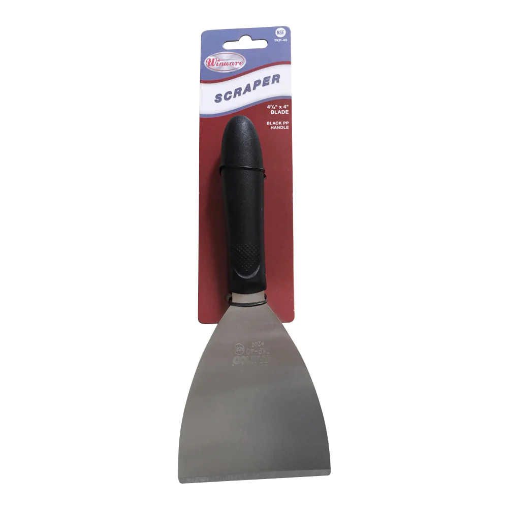 Winco TKP-40 4-7/8 Inch Stainless Steel Blade Grill Scraper Dishwasher Safe - Image 3