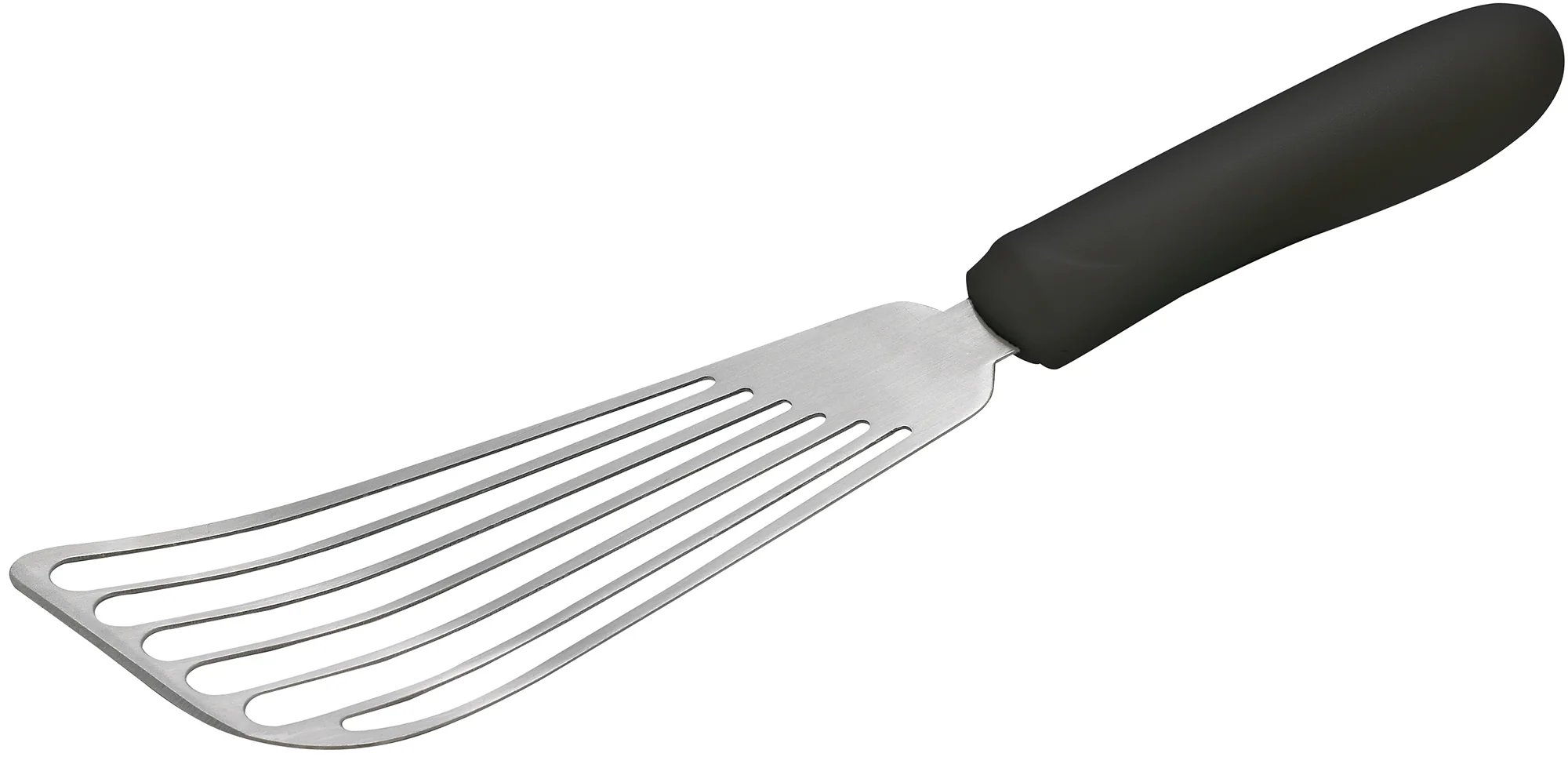 Winco TKP-60 6-3/4 Inch Stainless Steel Fish Spatula Slip Resistant Handle - Image 2