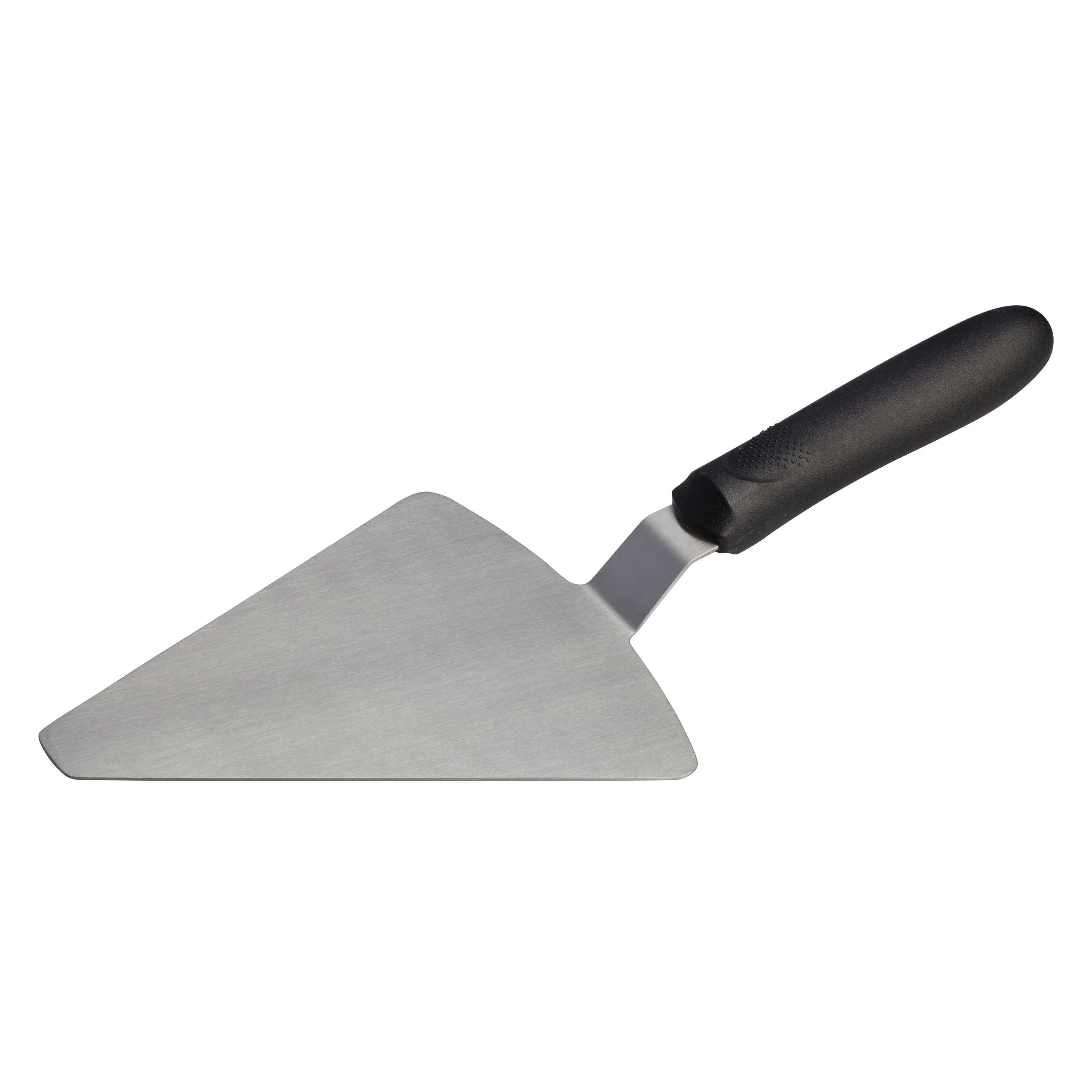 Winco TKP-62 6-7/8 Inch Stainless Steel Pizza Server with Polypropylene Black Handle - Image 2