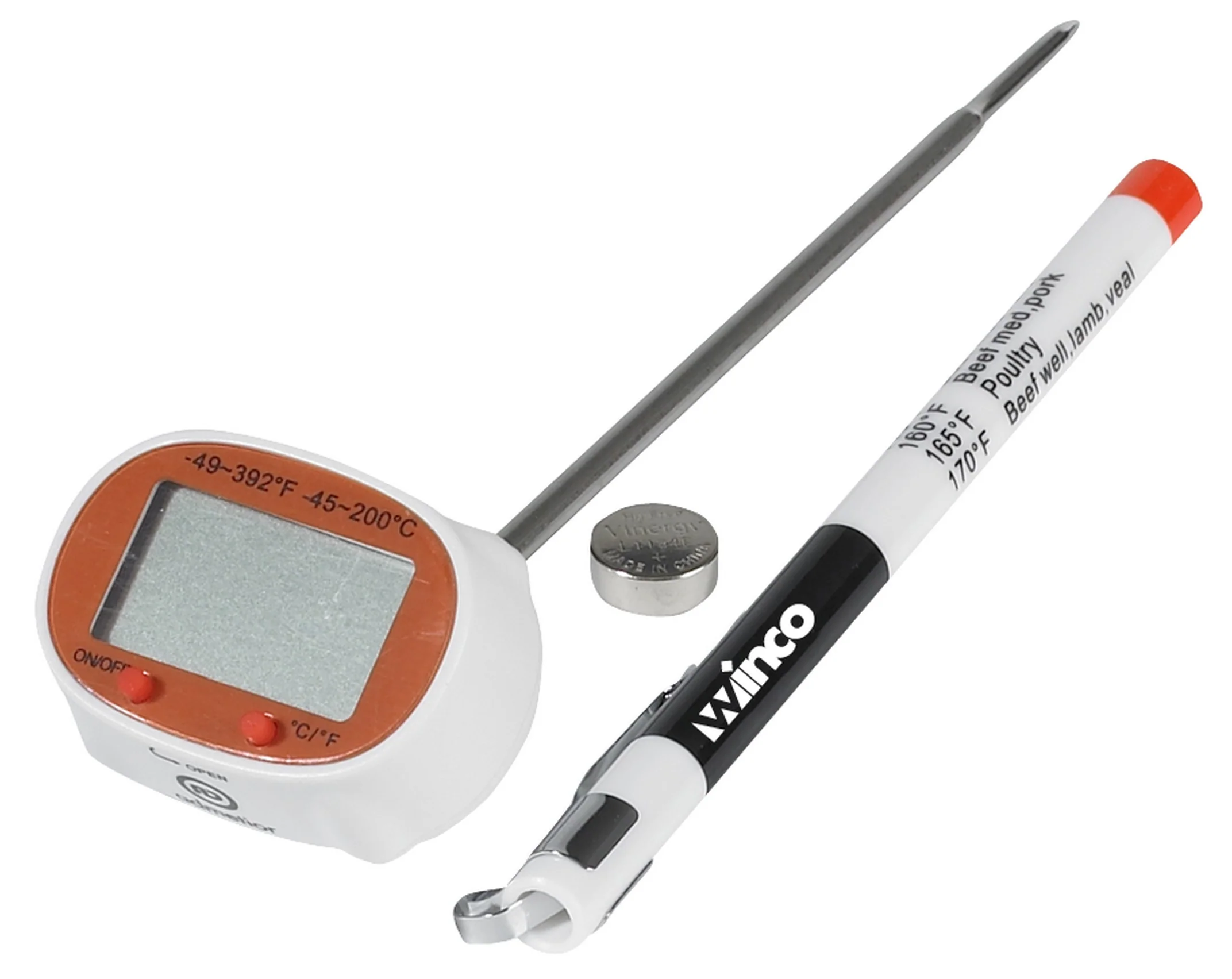 Winco TMT-DG2 Pocket Thermometer Digital with 4-3/4 Inch Probe - Image 2