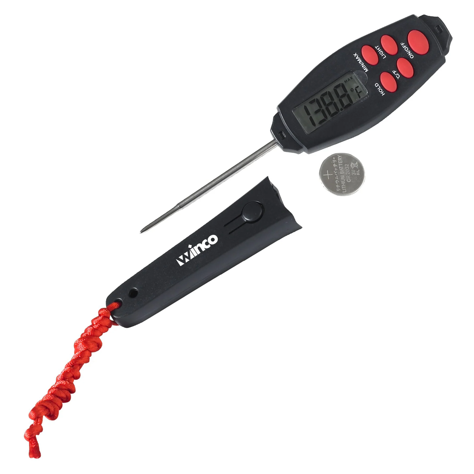 Winco TMT-DG5 Pocket Thermometer with Digital Display and Back Light