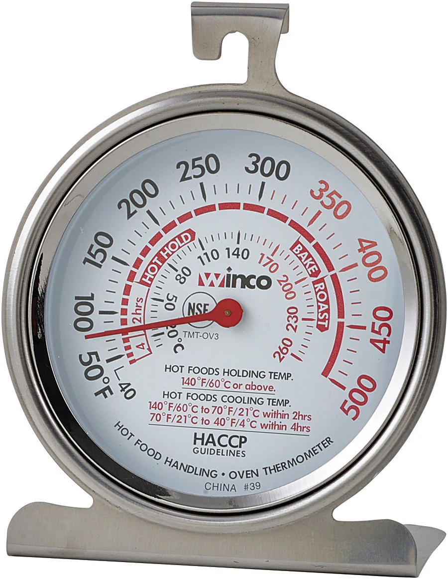 Winco TMT-OV3 3 Inch Dial Face Oven Thermometer NSF HACCP Temperature Monitoring - Image 2