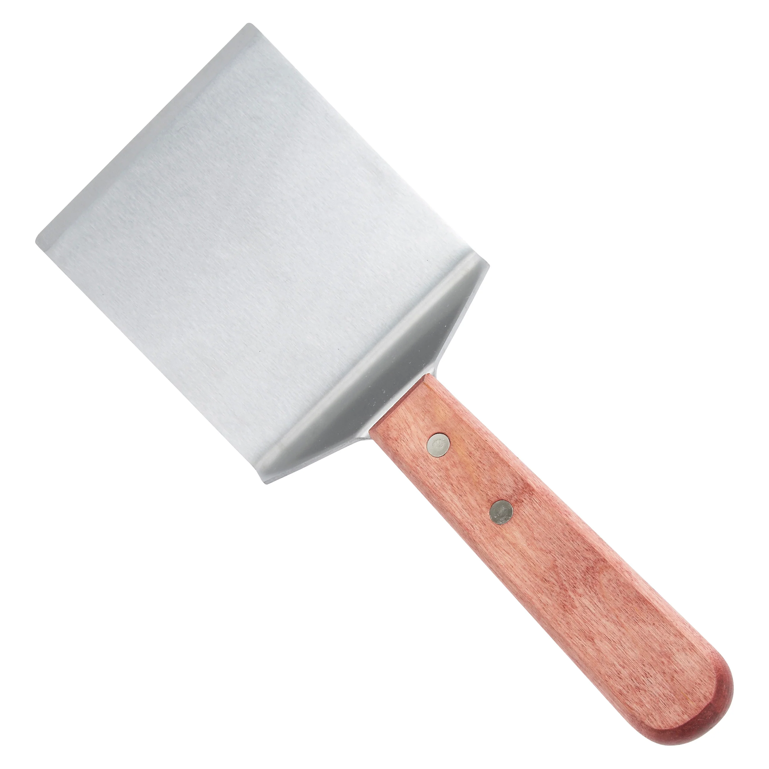 Winco TN46 4-1/8 Inch Blade Steak Burger Turner Wooden Handle Stainless Steel