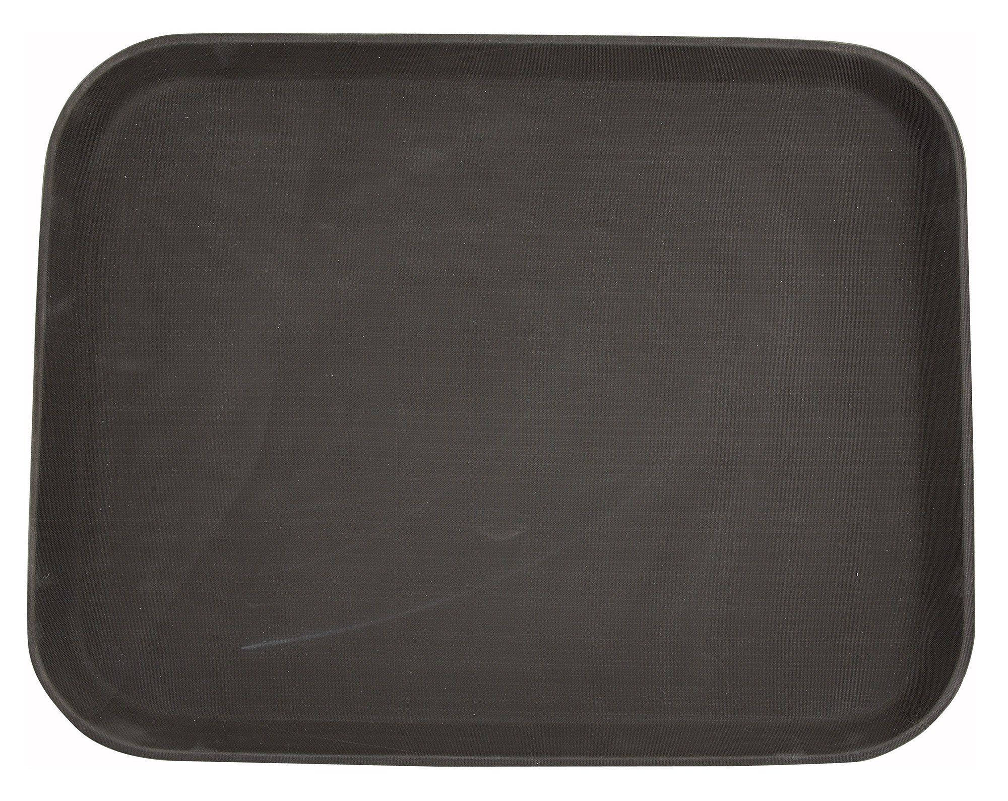 Winco TRH-1418 14 Inch Non-Skid Tray Brown Rubber-Lined Plastic