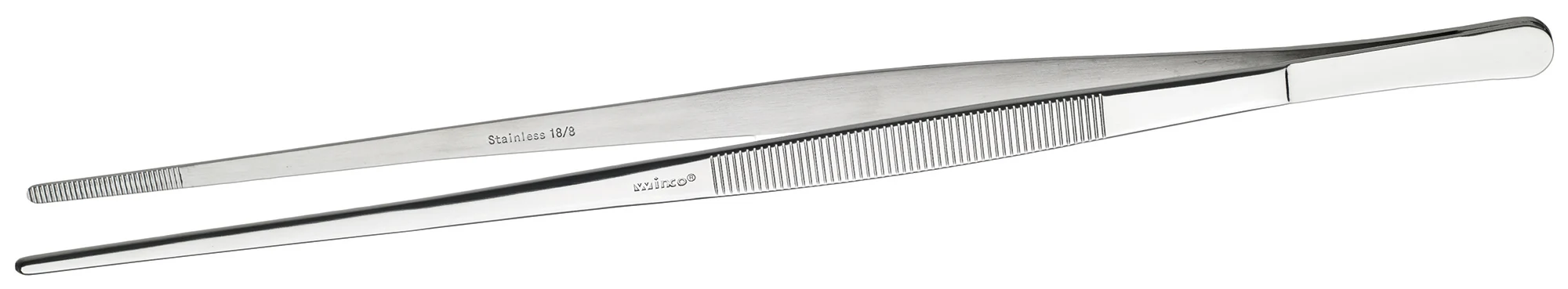 Winco TTG-10S 10 Inch Straight Tweezer Tongs Dishwasher Safe Stainless Steel