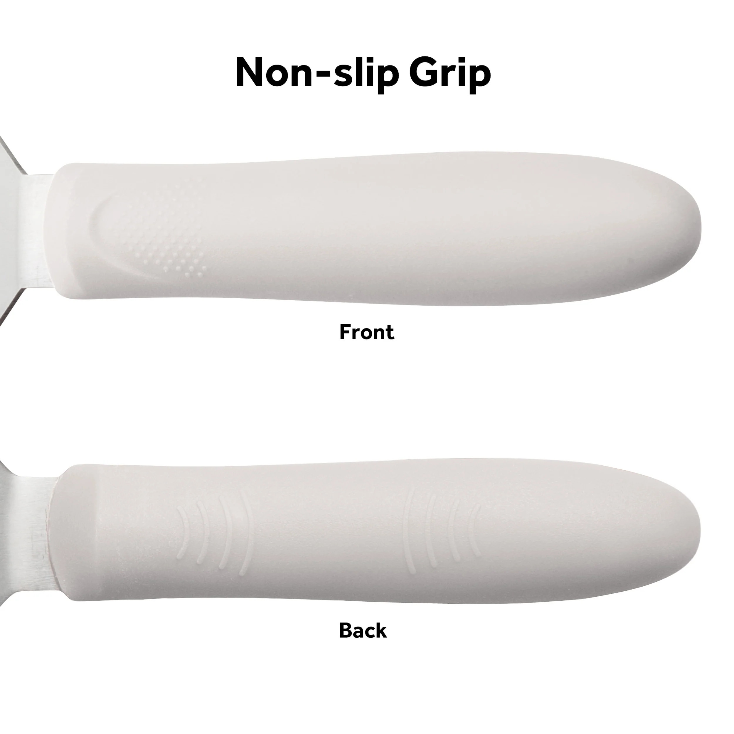 Winco TWP-61 5-1/8 Inch Stainless Steel Hamburger Turner Slip-resistant Handle - Image 2