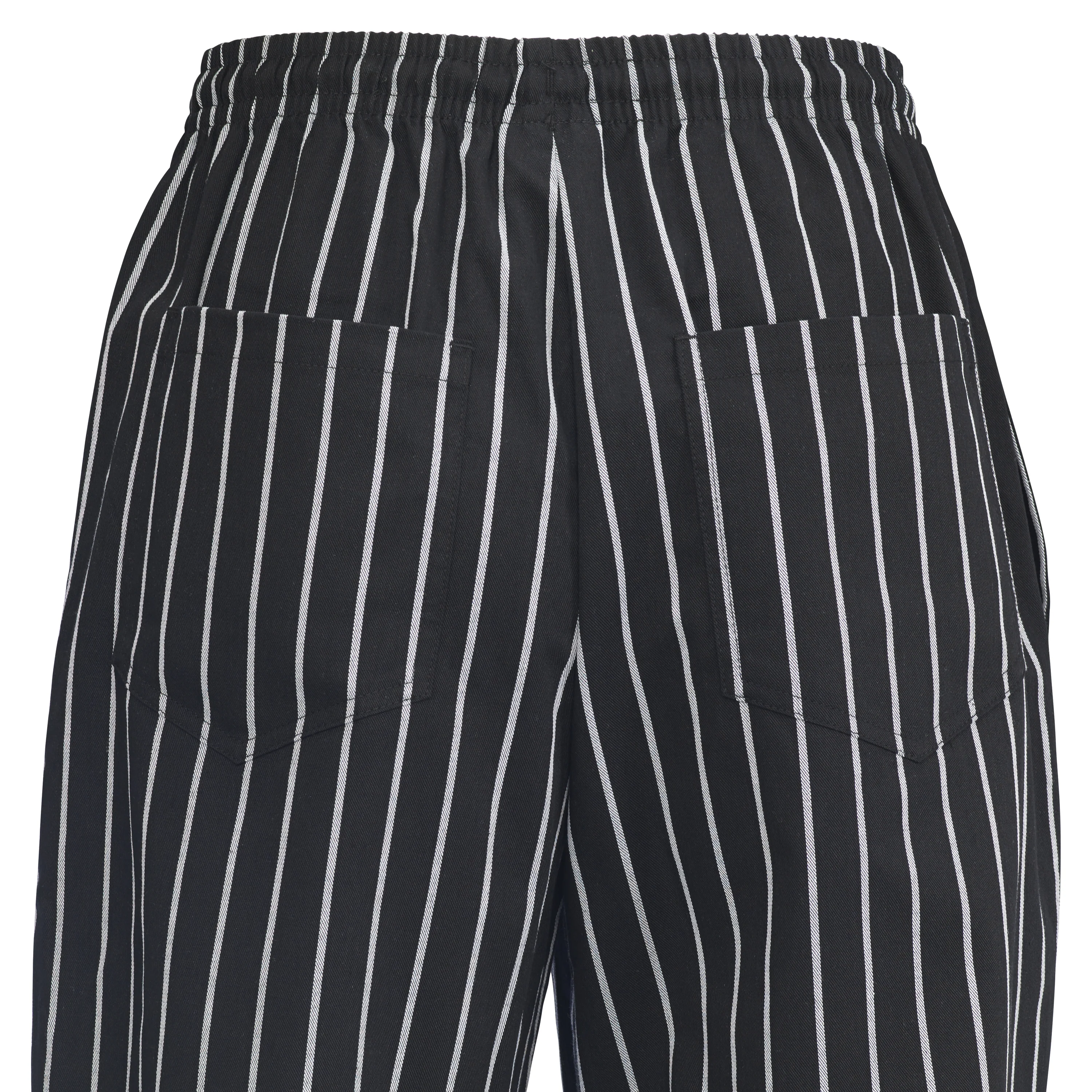Winco UNF-3CS Chef Pants Small Relaxed Fit Elastic Waistband Poly-Cotton Patterned - Image 2