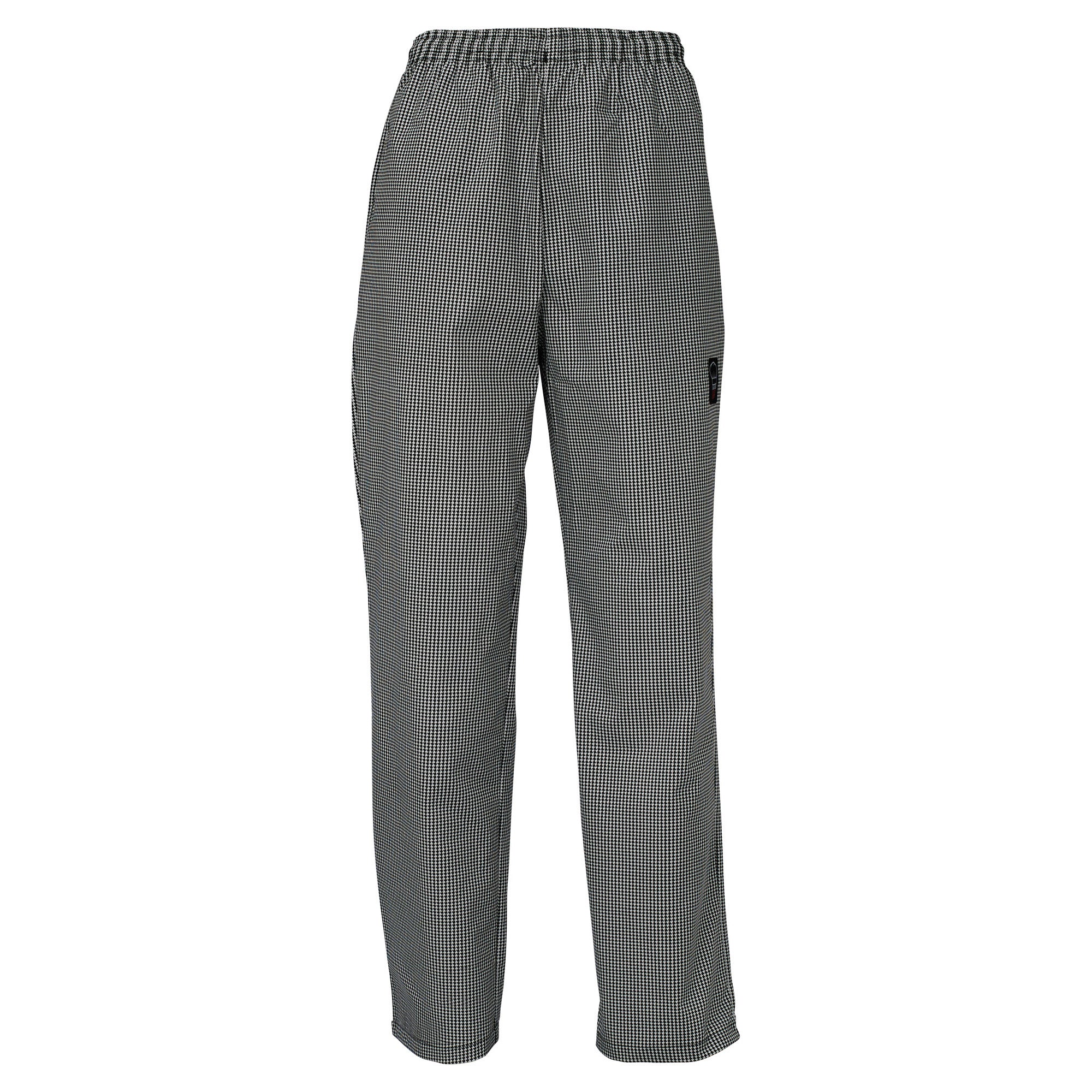 Winco UNF-4KXXL Houndstooth Chef Pants 2XL Relaxed Fit with Drawstring - Image 3