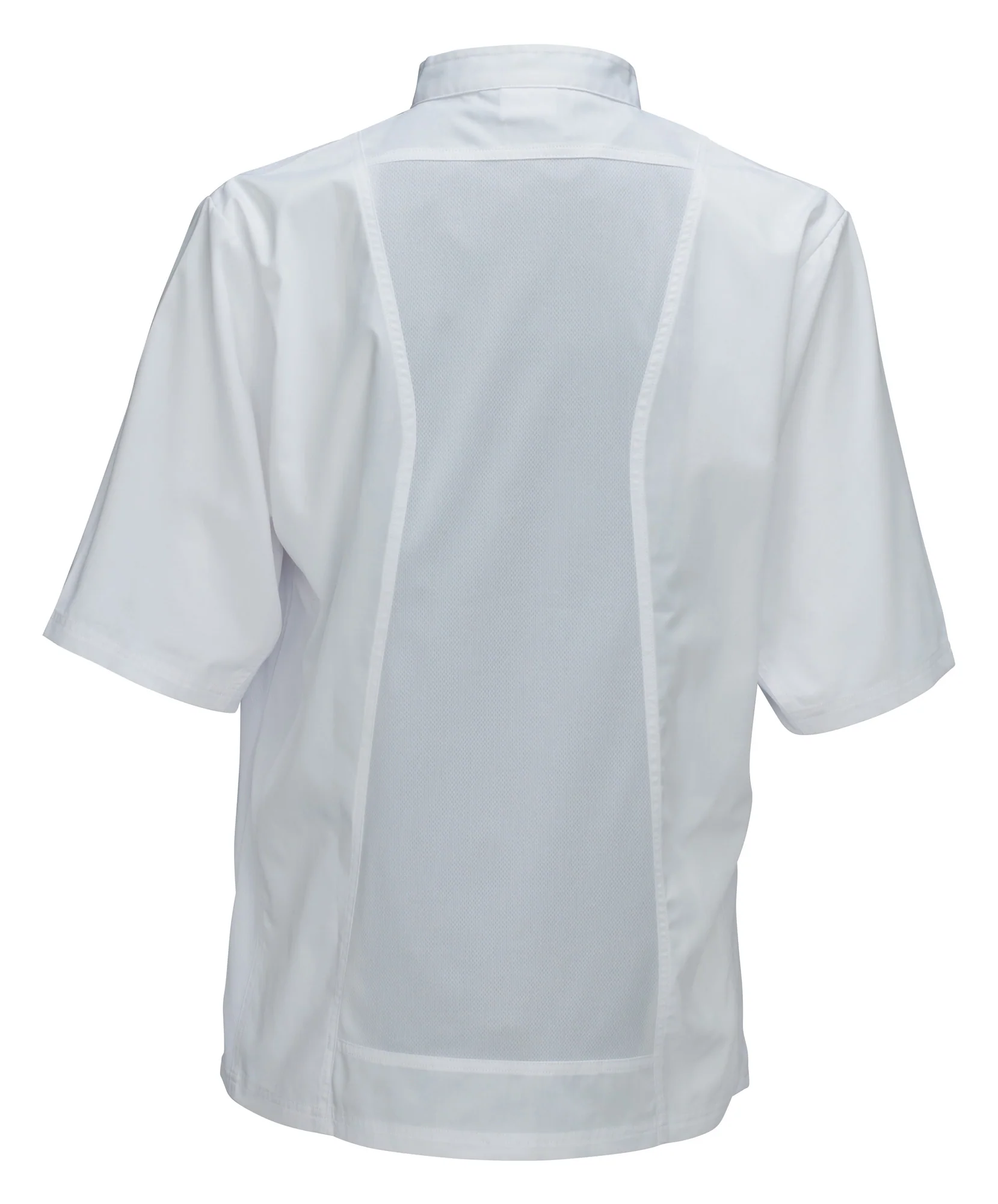 Winco UNF-9WL Cook's Shirt Large With Chest Pocket And Thermometer Pocket White - Image 3