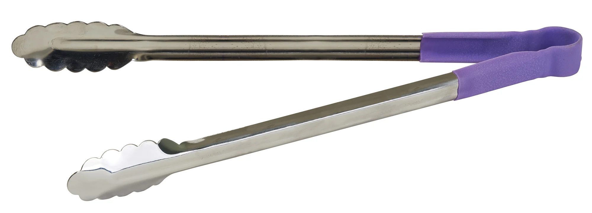 Winco UTPH-16P 16 Inch Utility Tongs Heat Resistant Non-slip Purple - Image 2