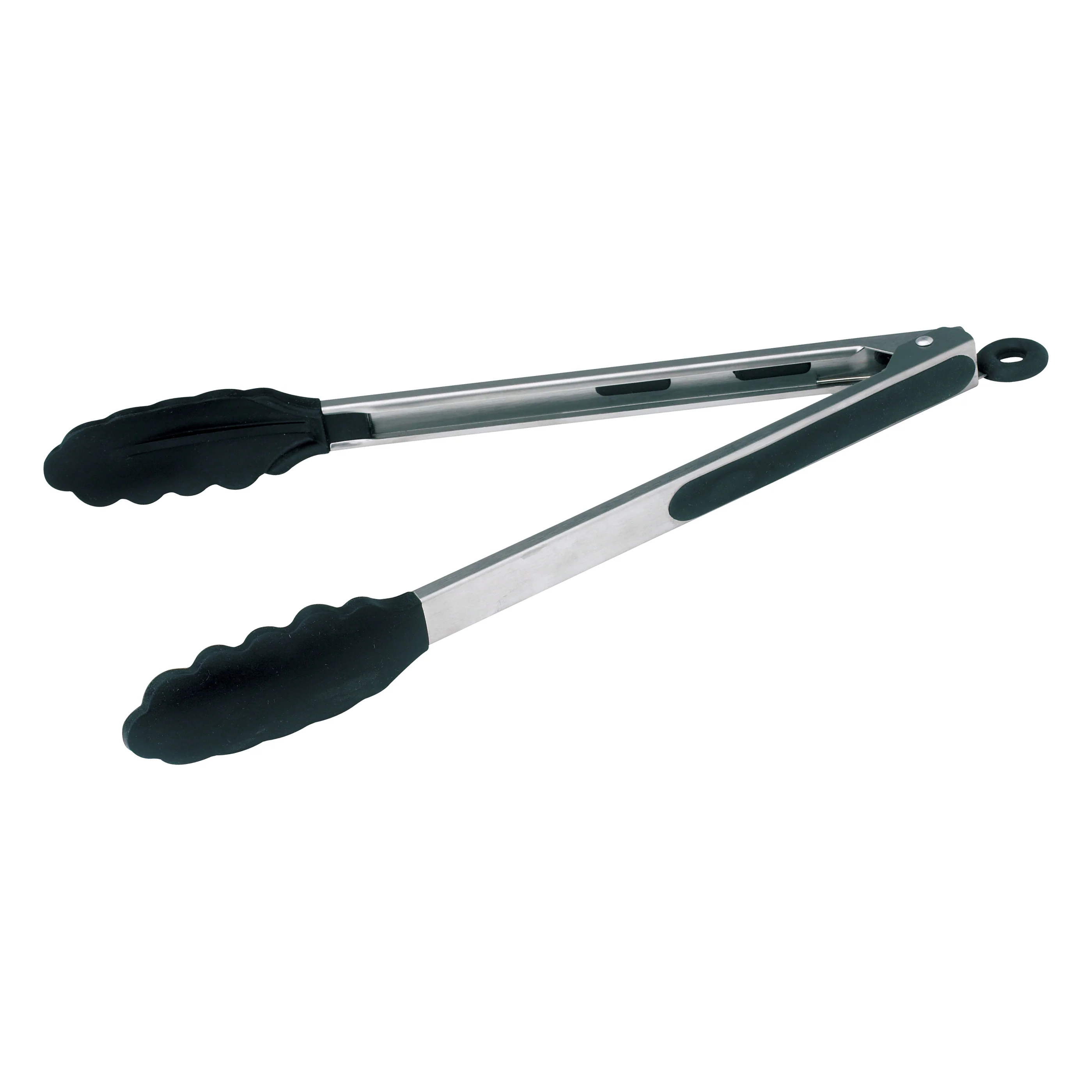 Winco UTS-12K 12 Inch Utility Tongs Locking Clip with Non-Slip Silicone Tips