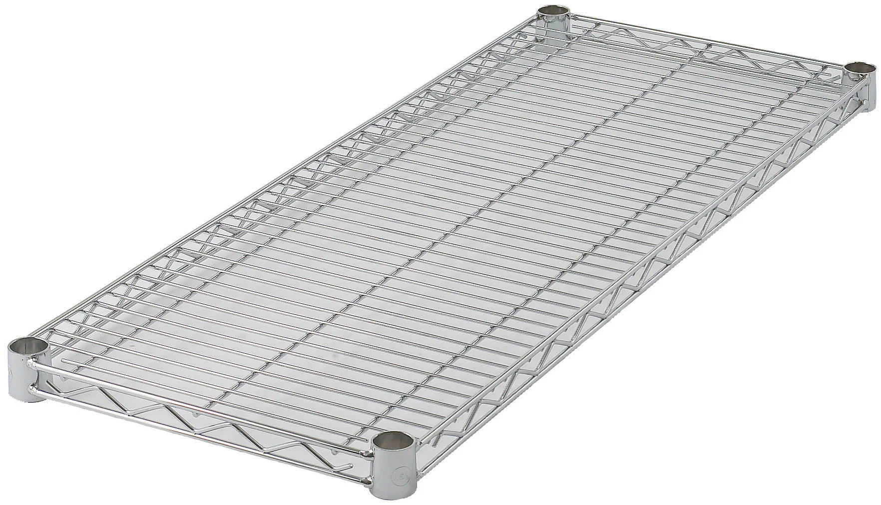 Winco VC-1430 30 Inch Shelf Wire with Chrome Finish 4 Sleeve Clips