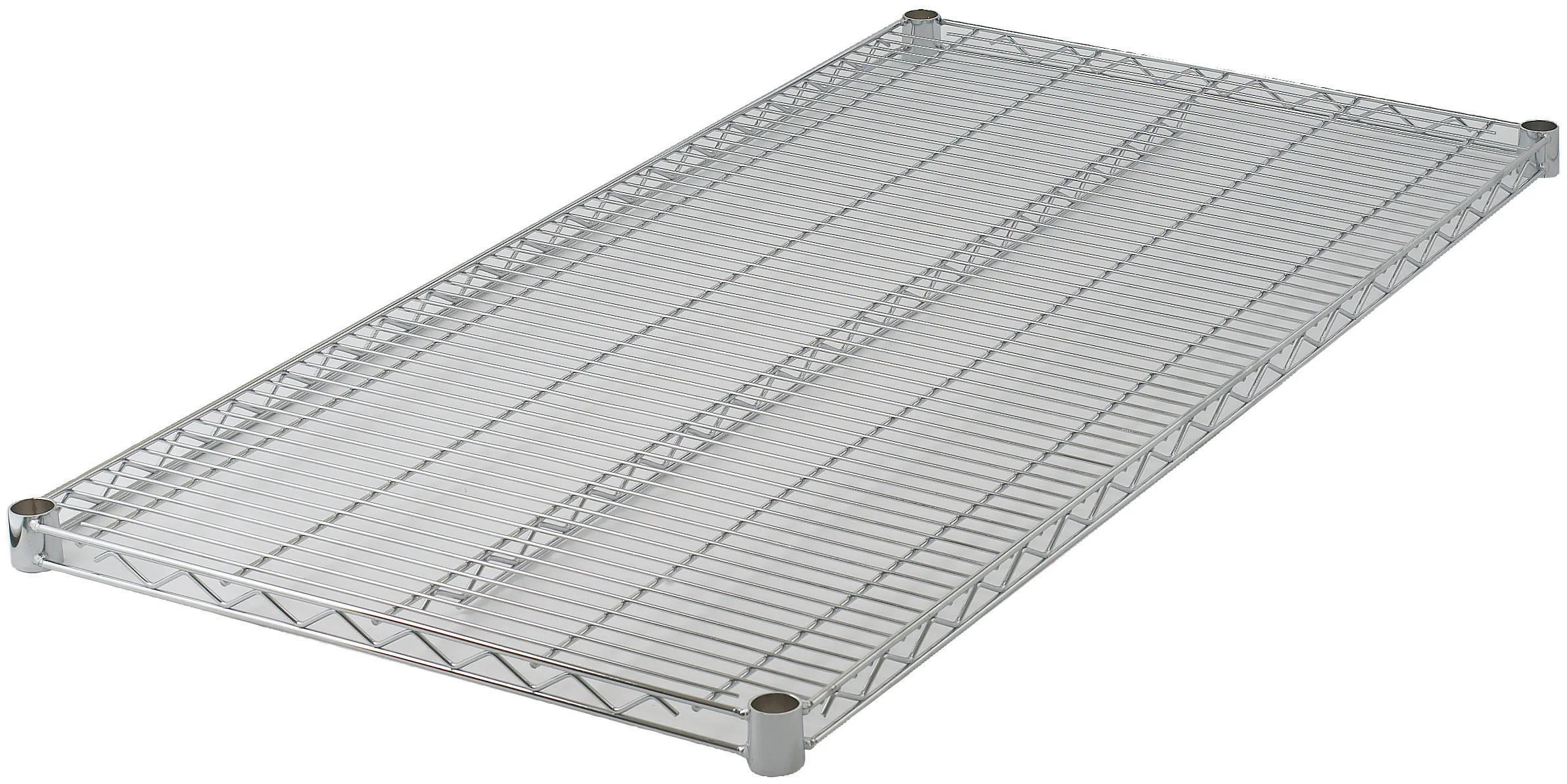 Winco VC-2424 24 Inch Shelf Chrome Plated Wire with Sleeve Clips
