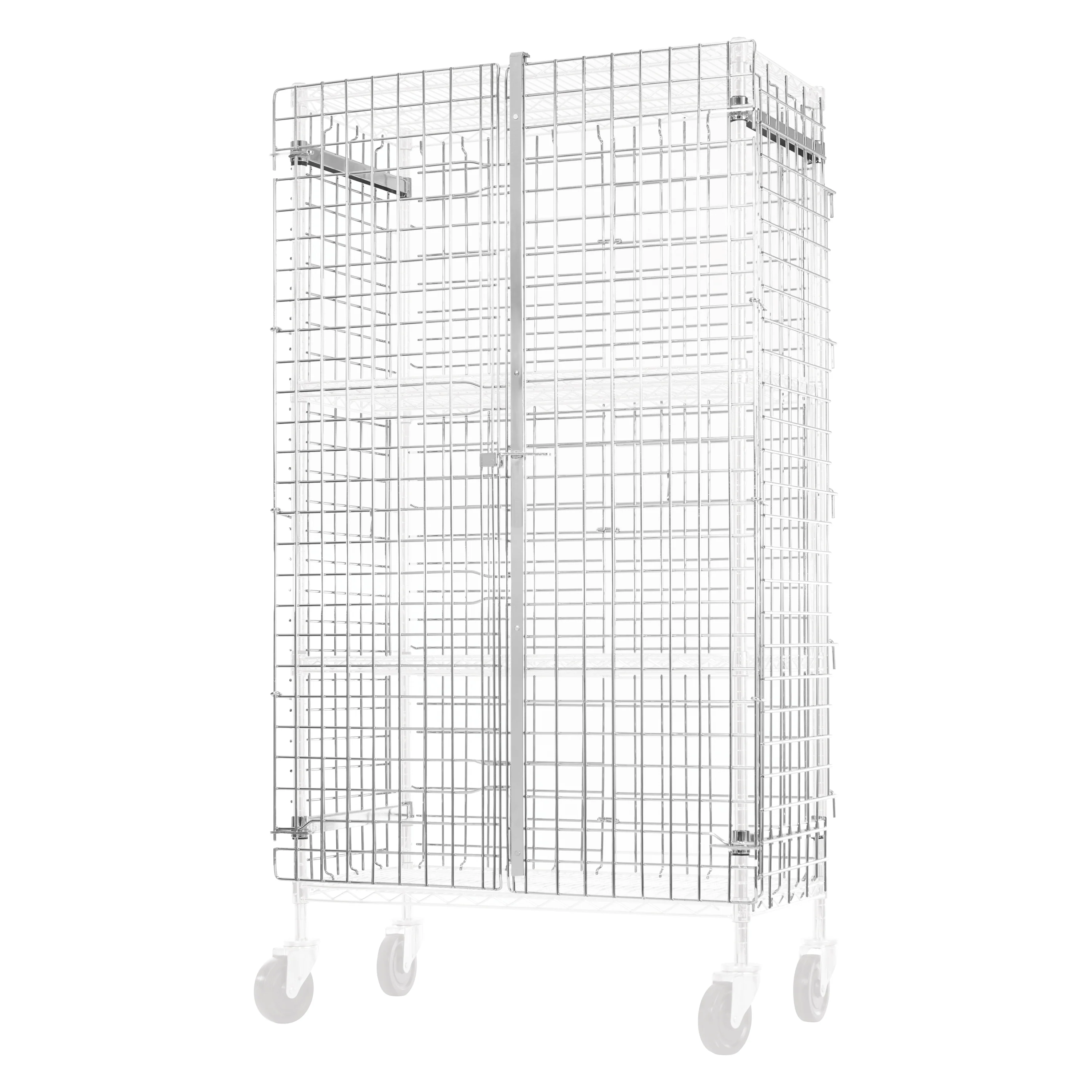 Winco VCG-2436 24 Inch Wire Security Cage Chrome Plated NSF Compliant - Image 2