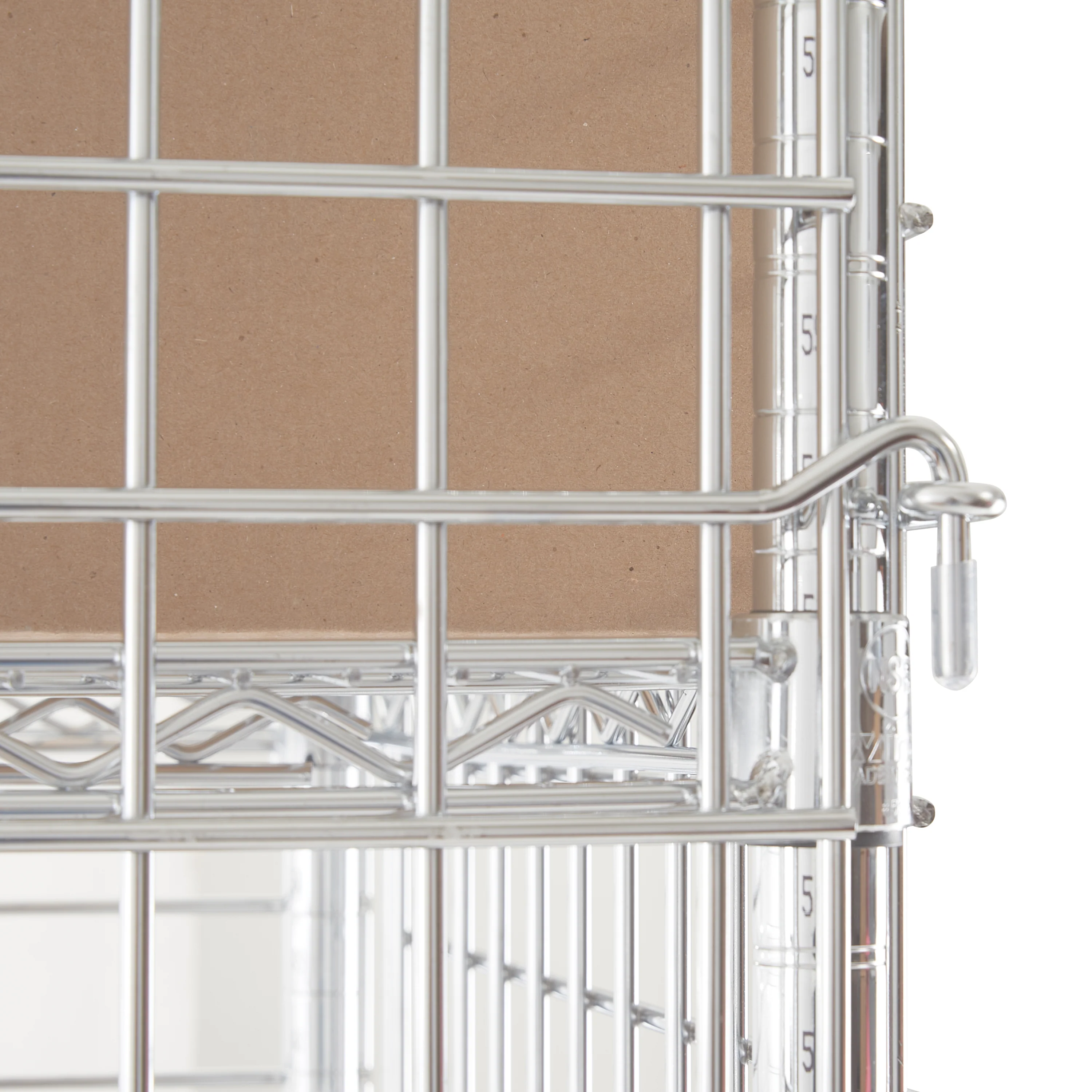 Winco VCG-2448 48 Inch Wire Security Cage Chrome Plated NSF Approved - Image 4