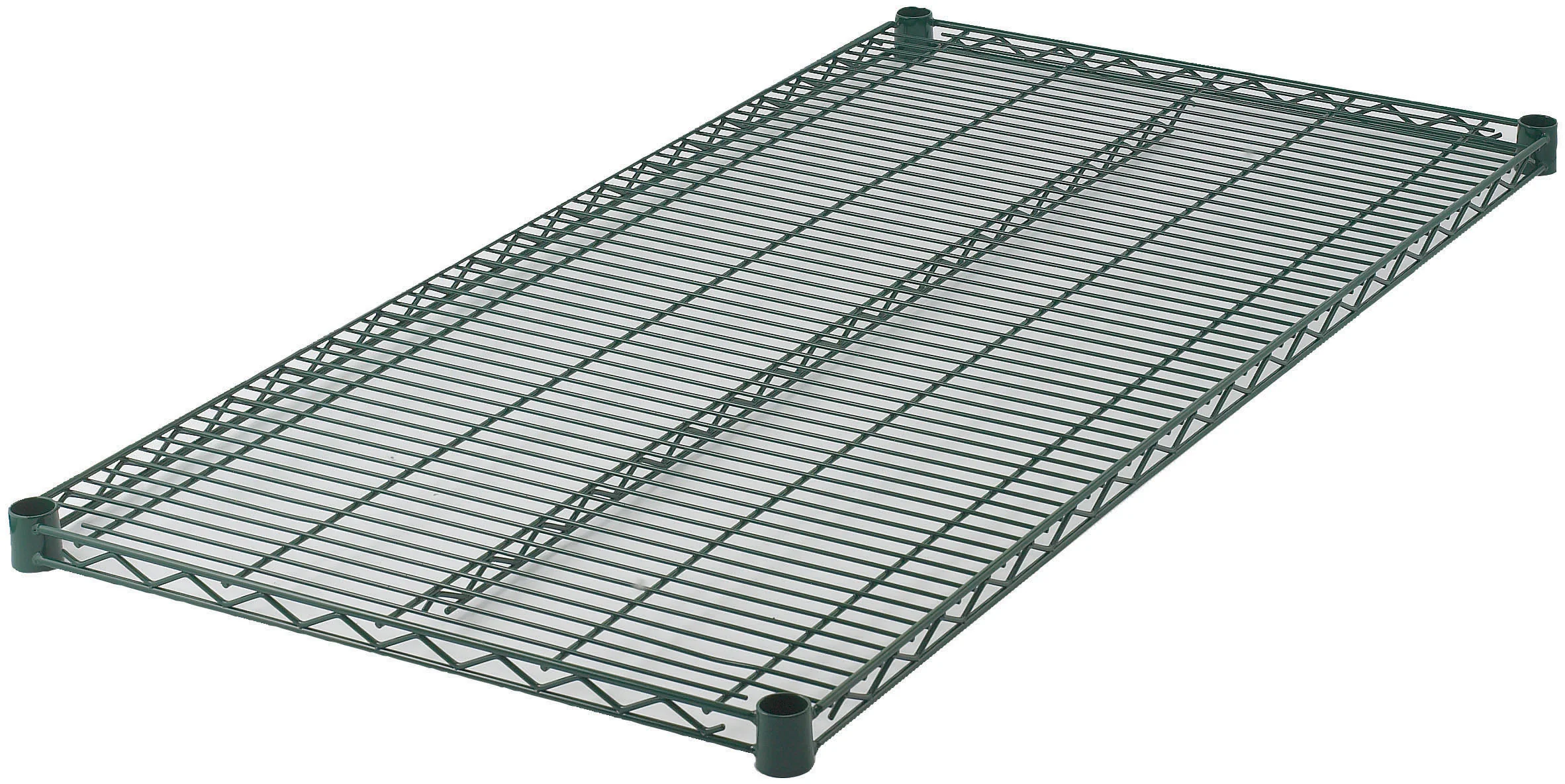 Winco VEX-2454 54 Inch Wire Shelf with Green Epoxy Coating and Clips