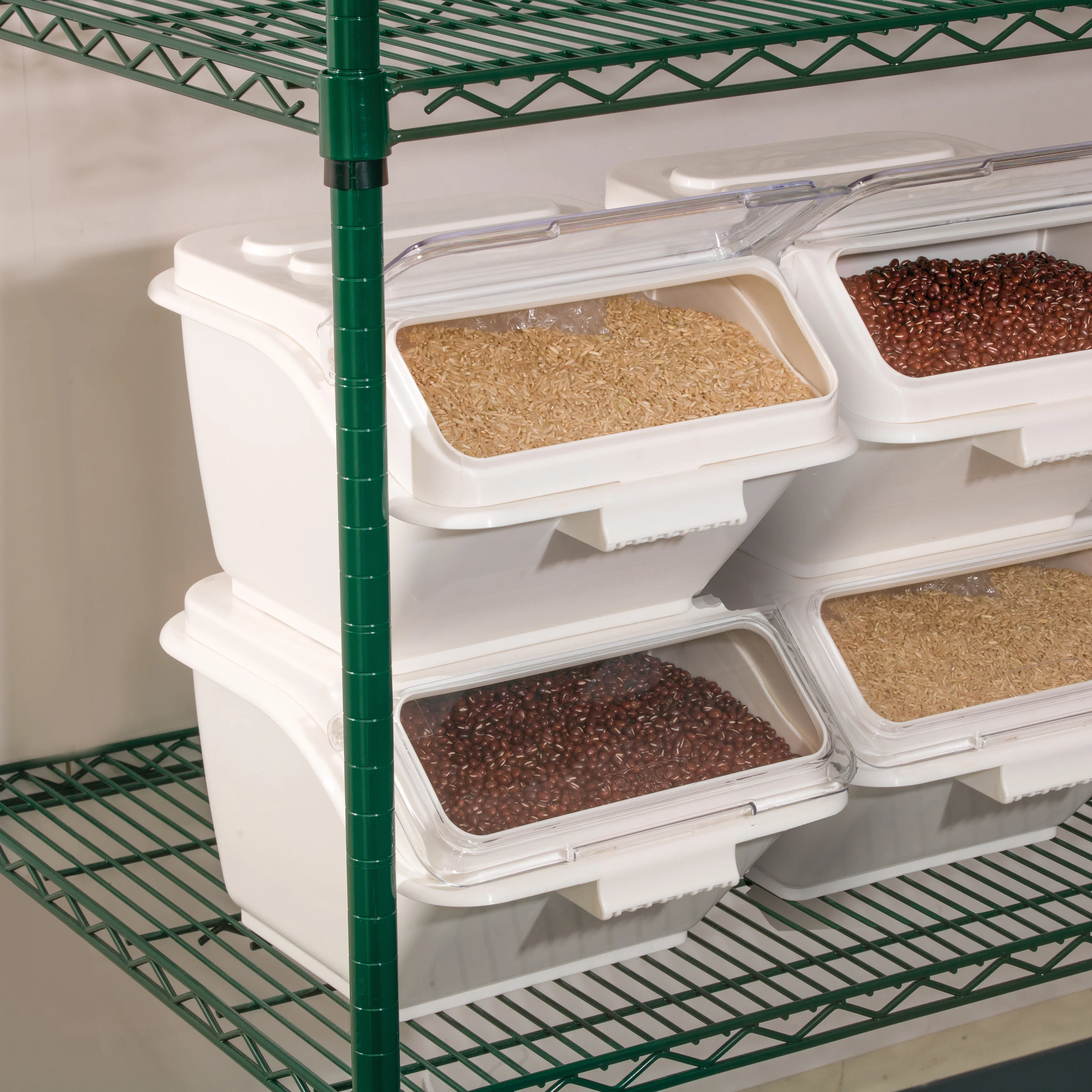 Winco VEX-34P 34"H Shelf Post Epoxy Coated Green NSF - 4 Packs - Image 2