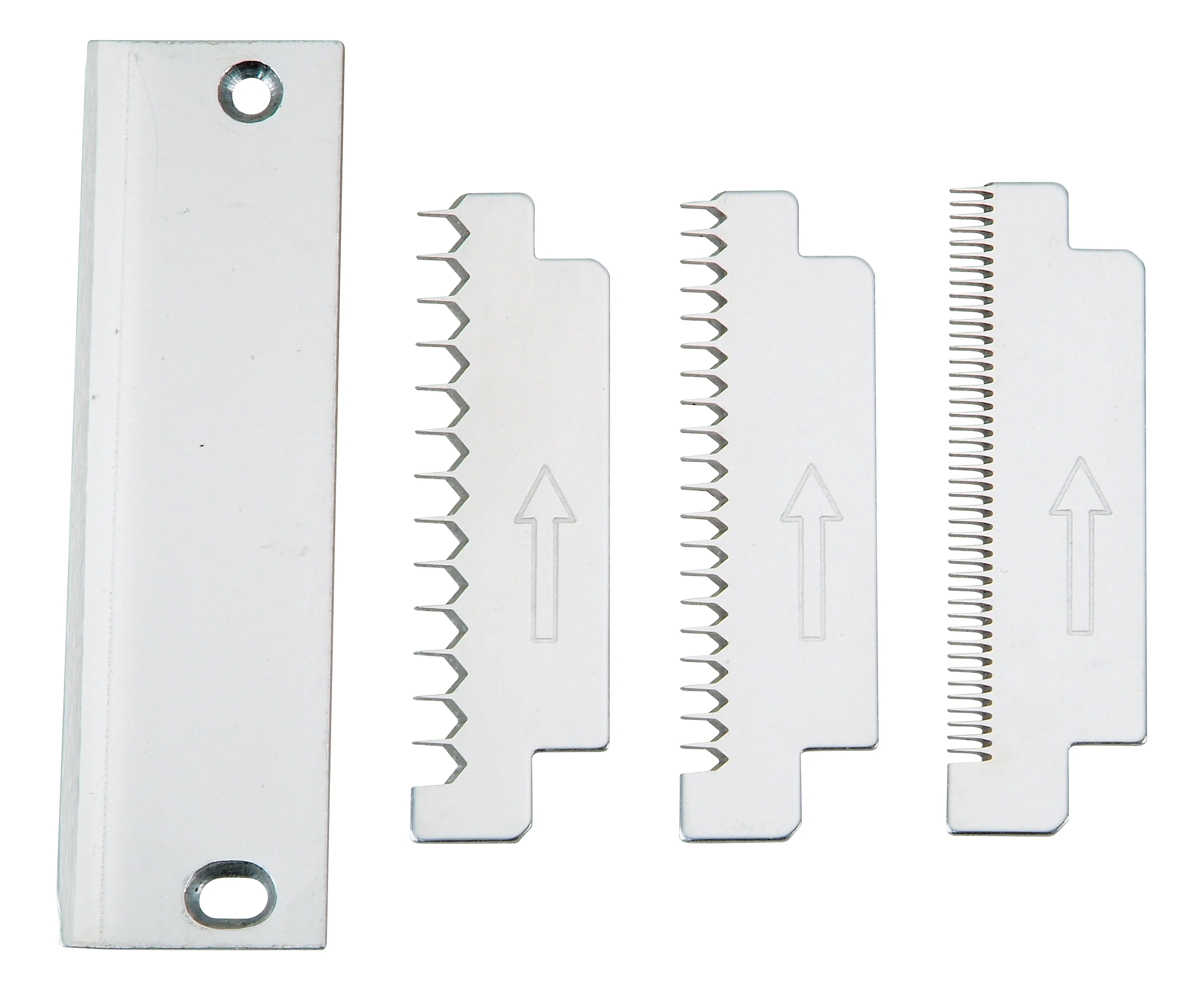 Winco VTS-3GBS Blade Set 3-piece serrated stainless steel with coarse medium fine