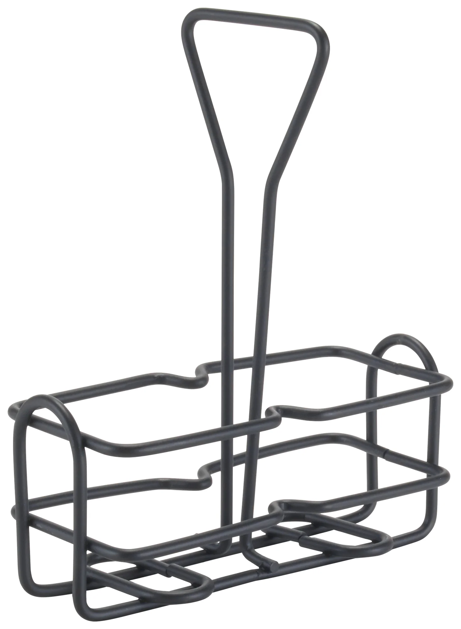 Winco WH-3K 6 Oz Oil and Vinegar Cruet Rack Black Wire Ideal for Countertop - Image 3