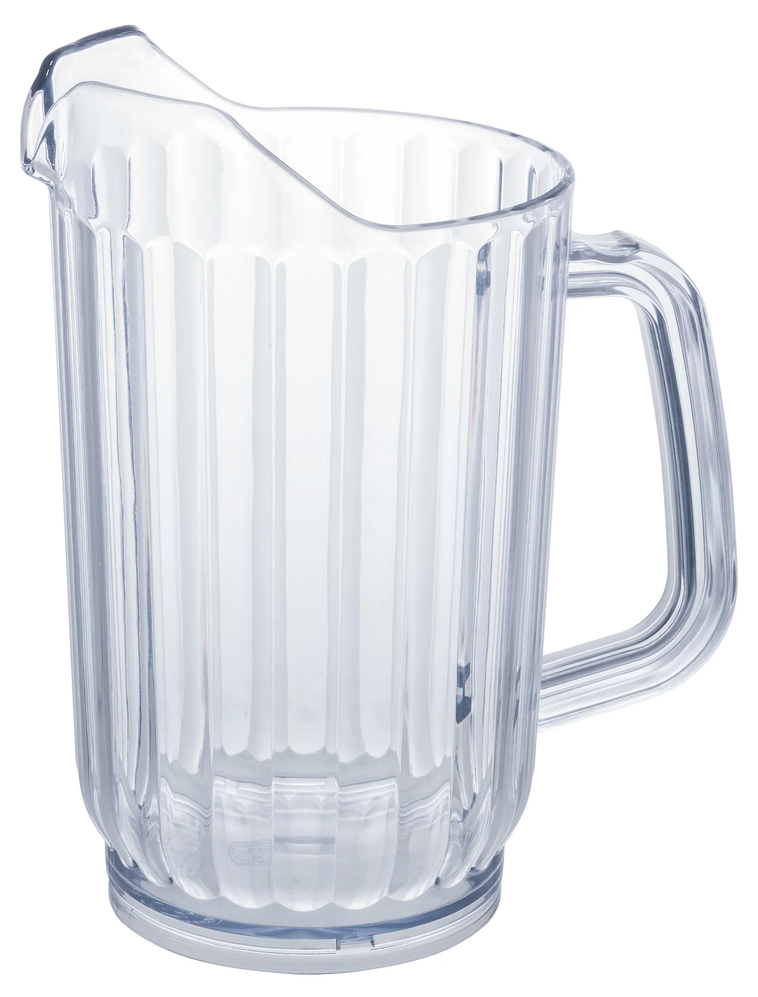 Winco WPS-32 32 Oz Clear Water Pitcher BPA Free SAN Plastic with Handle 4 Packs - Image 2