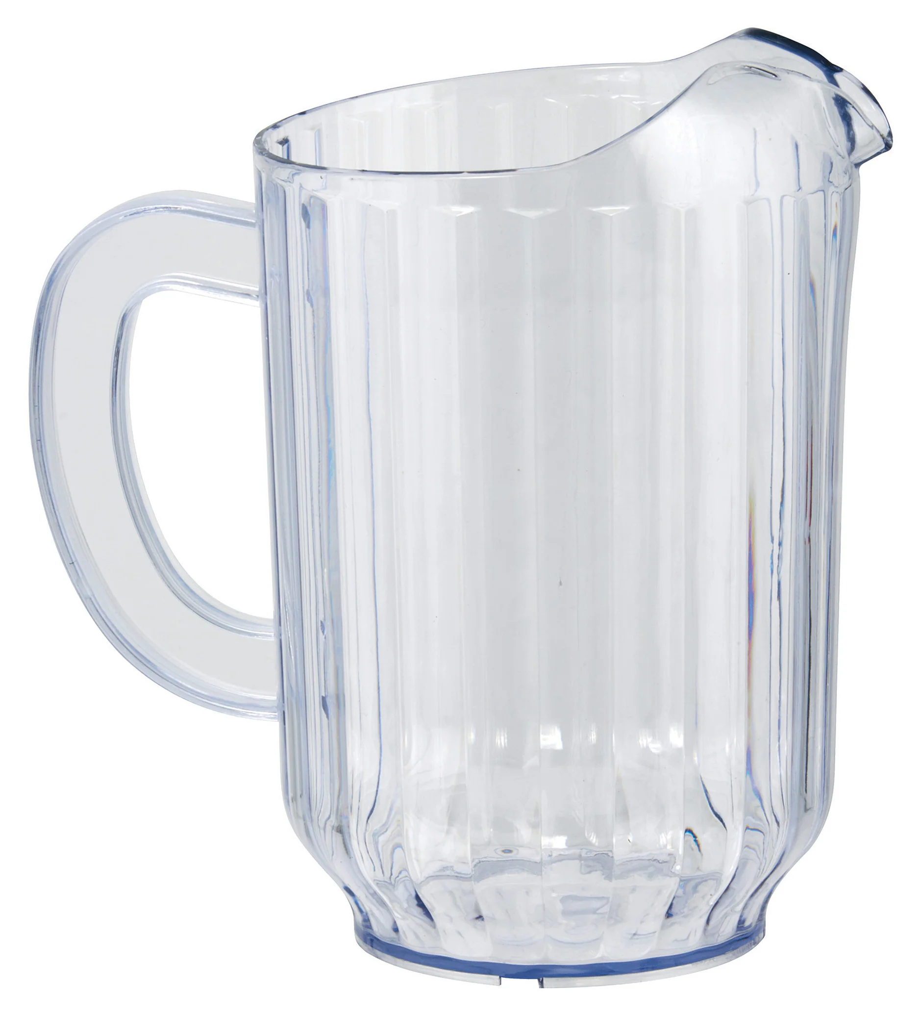 Winco WPS-60 60 Oz BPA Free Plastic Water Pitcher Clear with Handle 4 Packs