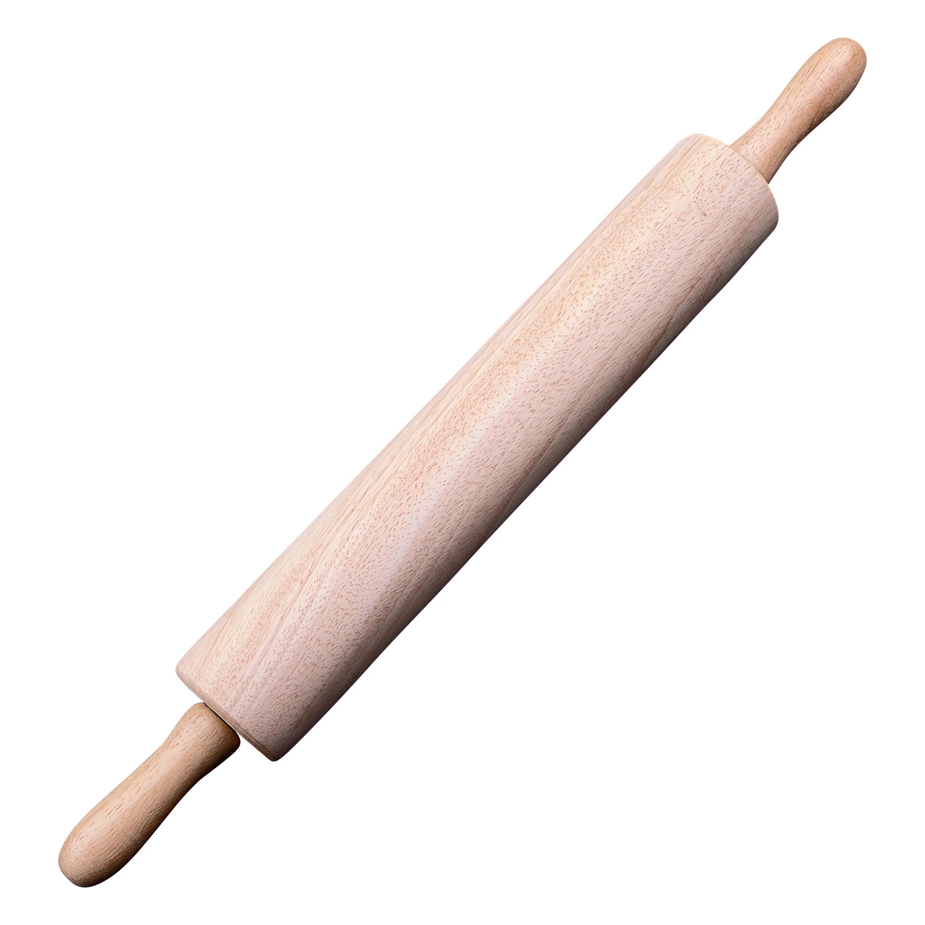 Winco WRP-15 2-3/4 Inch Diameter Rolling Pin Wood with Ergonomic Design