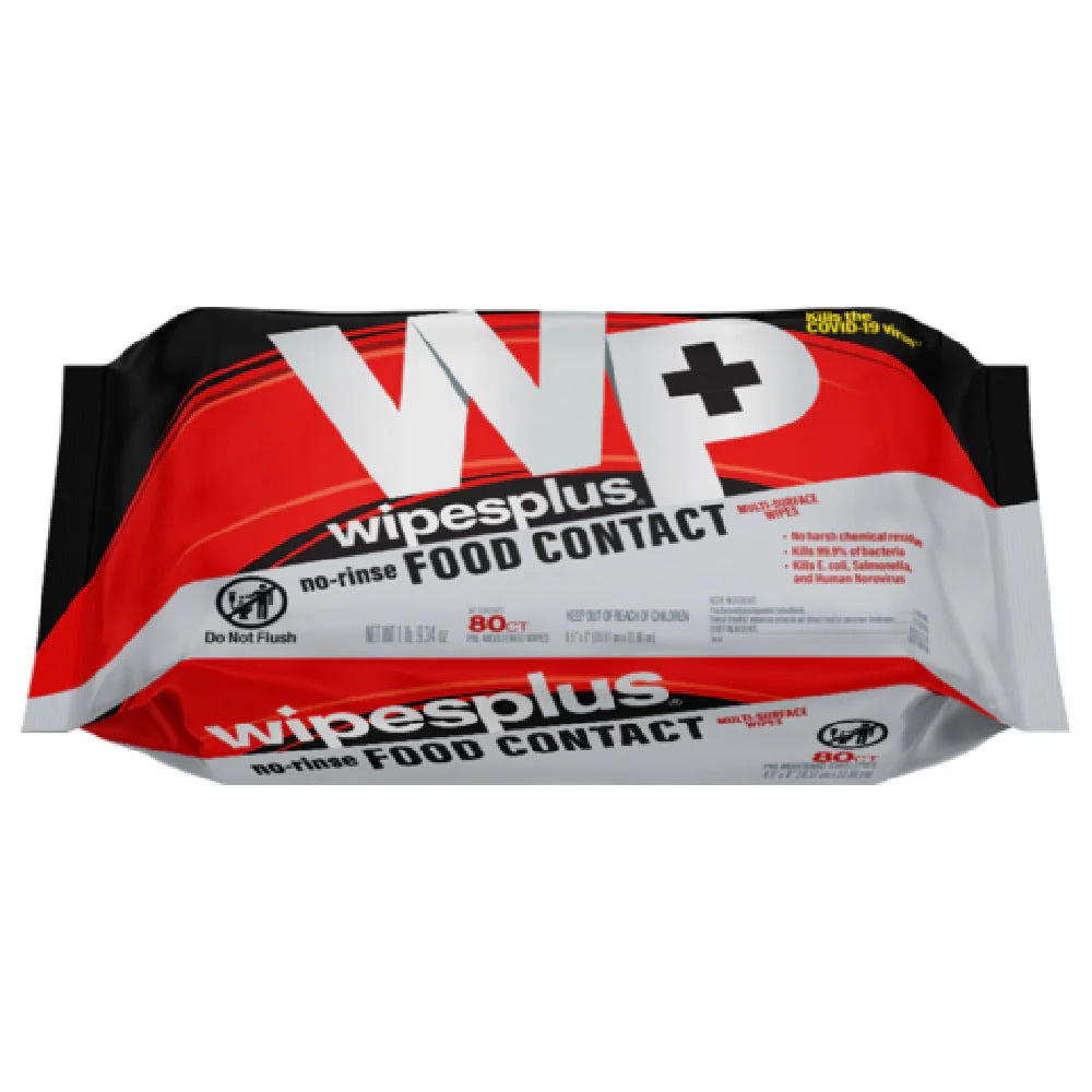 Carlisle 37608 80 Wipes Refill Pack Food Contact Multi-Surface Wipes